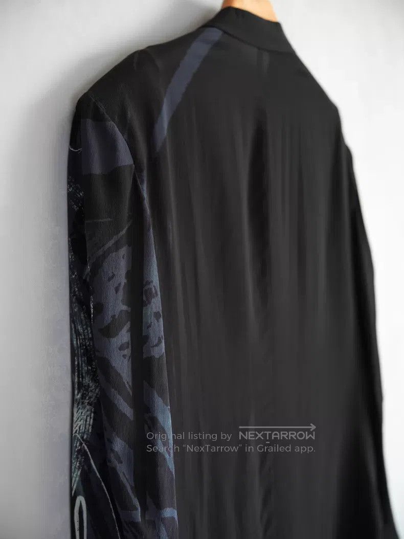 Yohji Yamamoto Yohji Yamamoto 25SS silk jacket with portrait design| Size US M / EU 48-50 / 2 - 8 Thumbnail