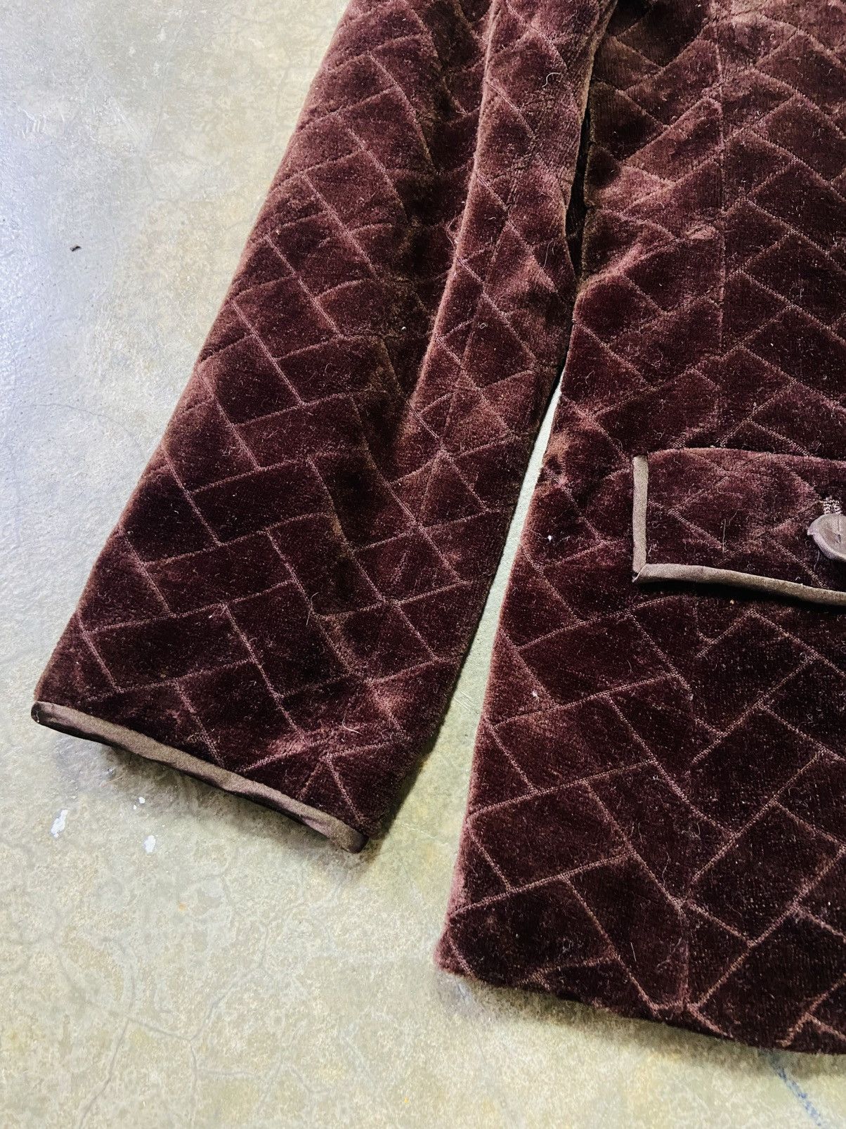 Japanese Brand Takeo Nishida Velvet Blazer Size S / US 4 / IT 40 - 5 Thumbnail