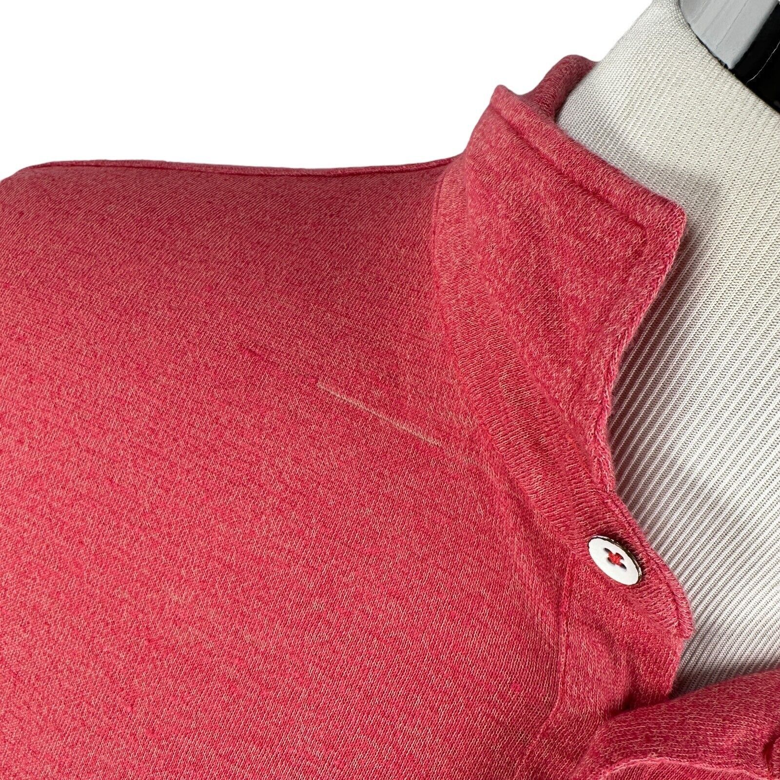 Rodd & Gunn Rodd & Gunn Polo Shirt Mens XL Pink Short Sleeve Linen Blend Size US XL / EU 56 / 4 - 10 Thumbnail