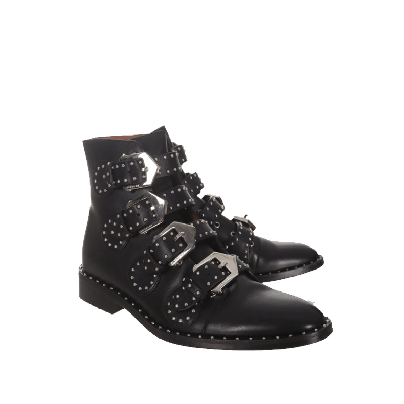 Givenchy Givenchy Cowhide Women's Belt Buckle Short Boots Size US 4.5 / IT 34.5 - 1 Thumbnail