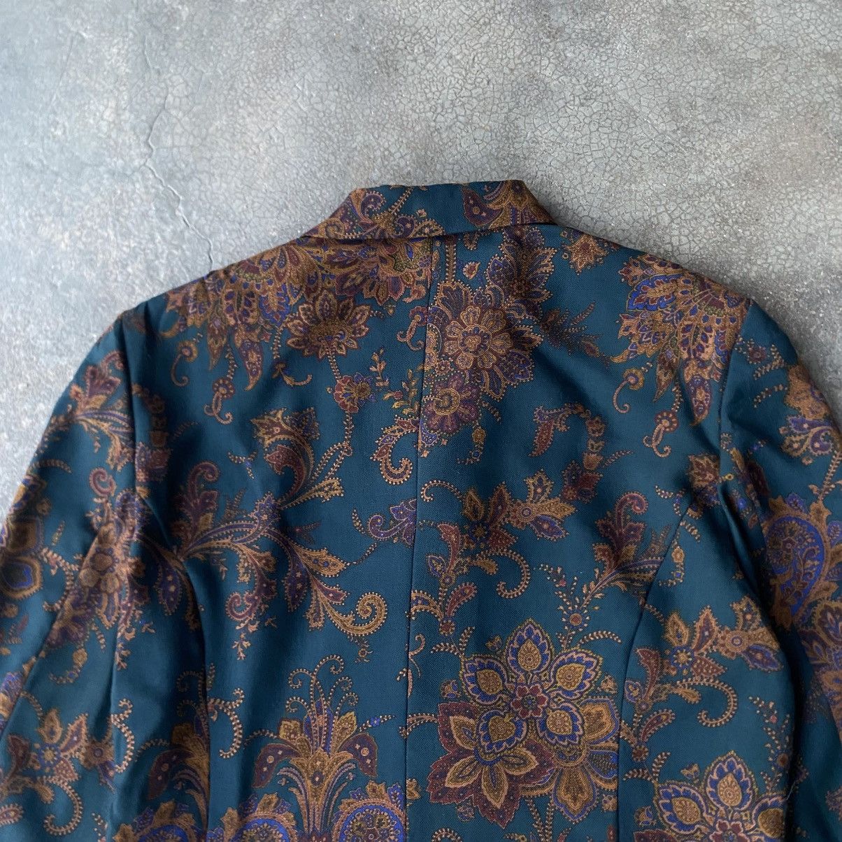 Burberry ‼️LAST DROP‼️Burberry Vintage Floral Paisley Blazer Jacket Size S / US 4 / IT 40 - 6 Thumbnail
