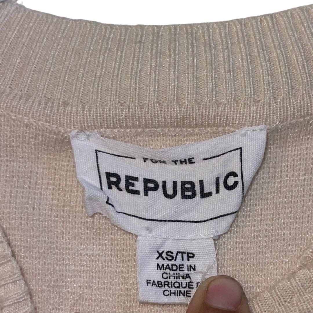 Other For the Republic Knit Cropped Striped Sweater XS Crewneck Size XS / US 0-2 / IT 36-38 - 4 Thumbnail