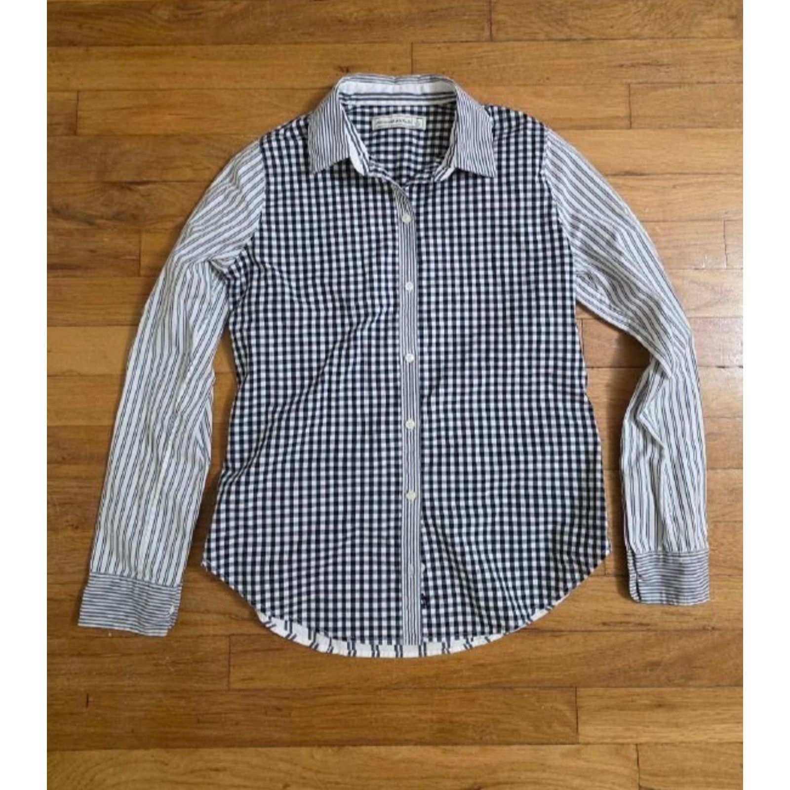Abercrombie & Fitch Abercrombie Gingham Striped Long sleeve S A001122 Size S / US 4 / IT 40 - 1 Thumbnail