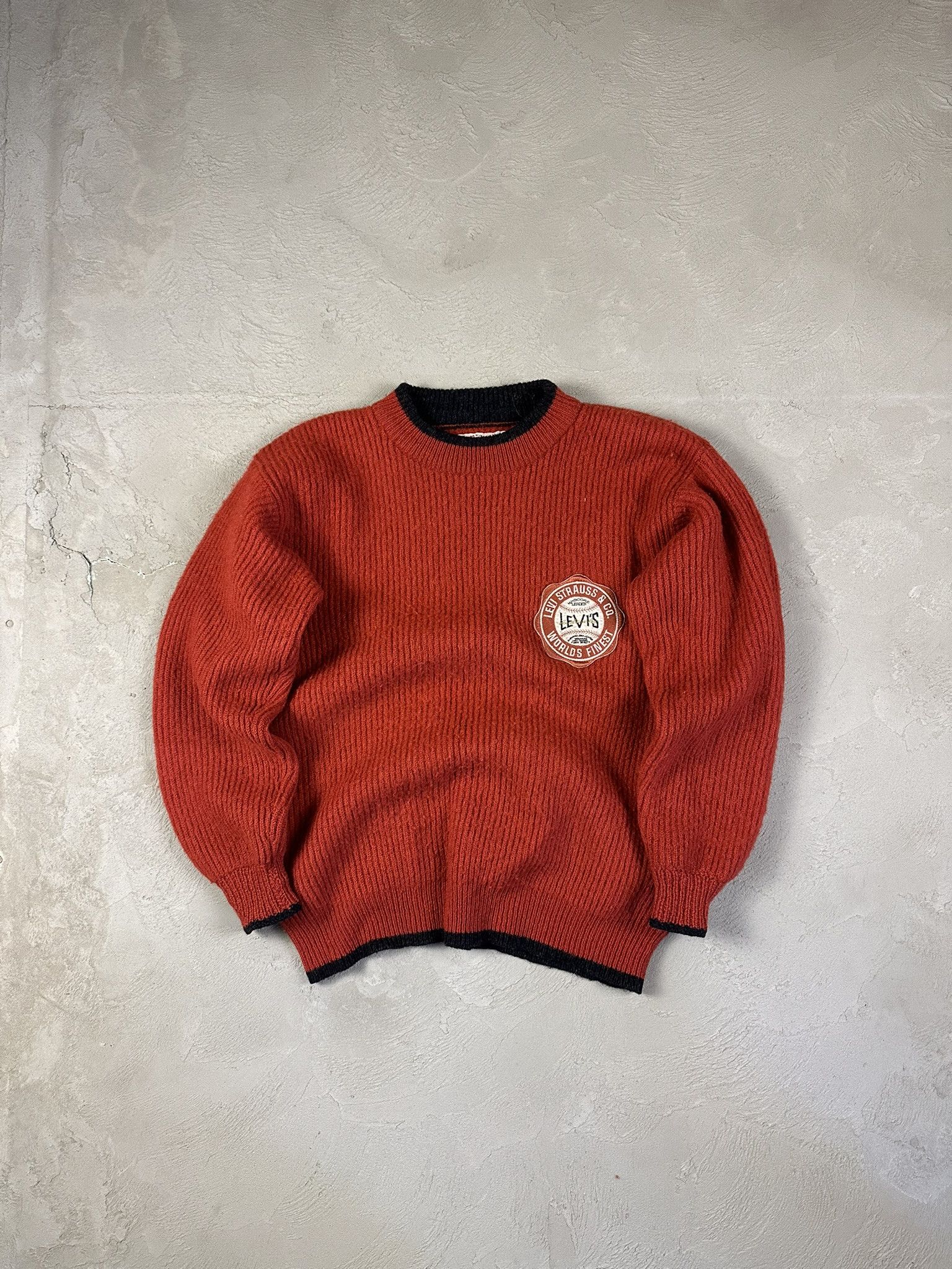 Levi's 90s Vintage Levi's Wool Knit Boxy Sweater Size US M / EU 48-50 / 2 - 1 Thumbnail