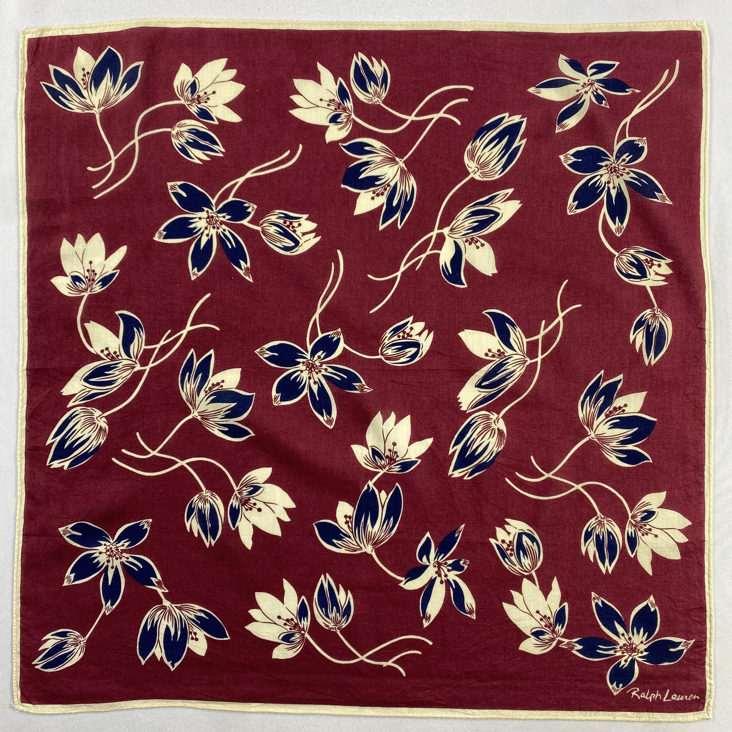 Ralph Lauren × Vintage Ralph Lauren Handkerchief / Neckerchief / Bandana-P1138 Size ONE SIZE - 1 Thumbnail