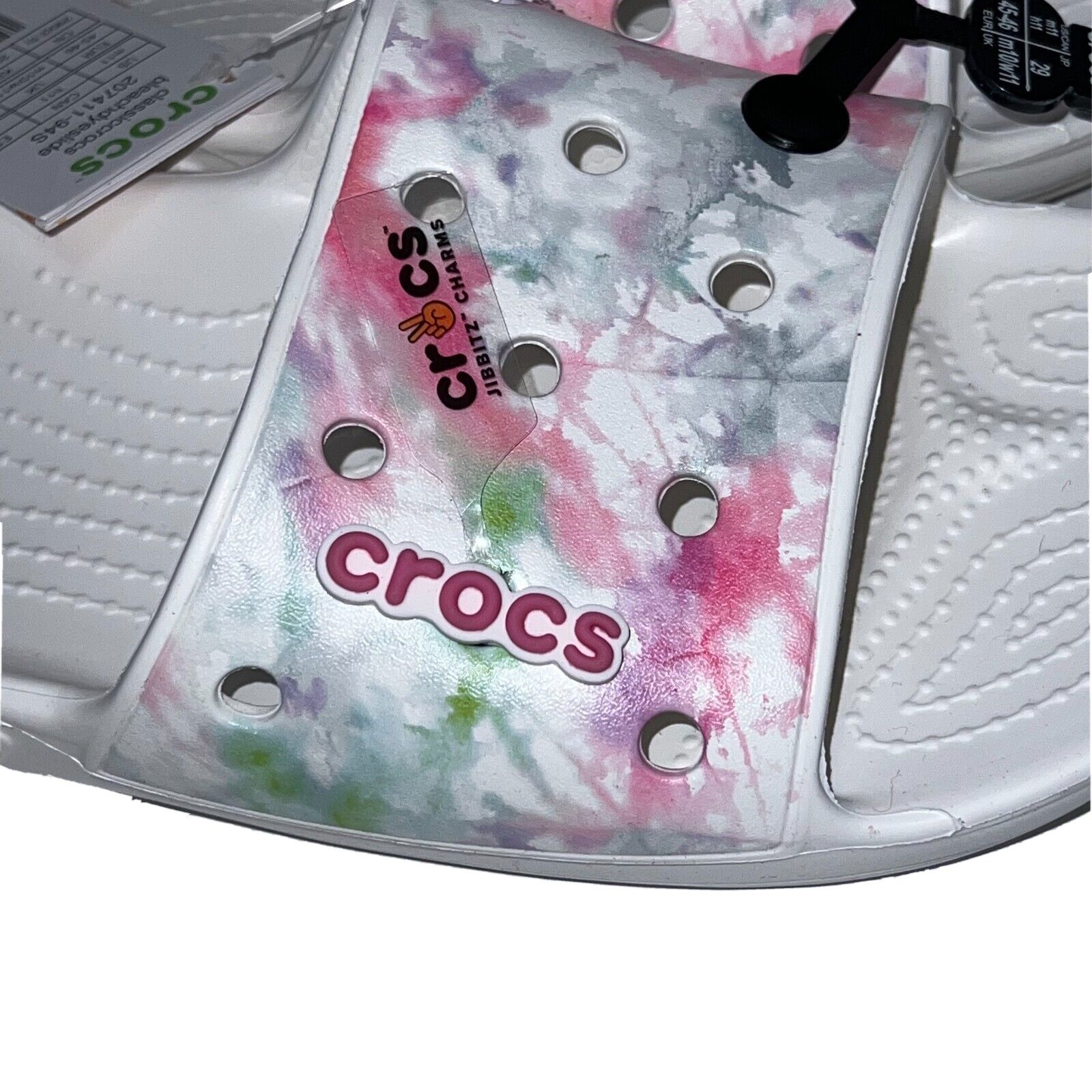 Crocs Crocs Classic Bleach Dye Slide Sandals White Size M11 Size US 11 / EU 44 - 3 Thumbnail
