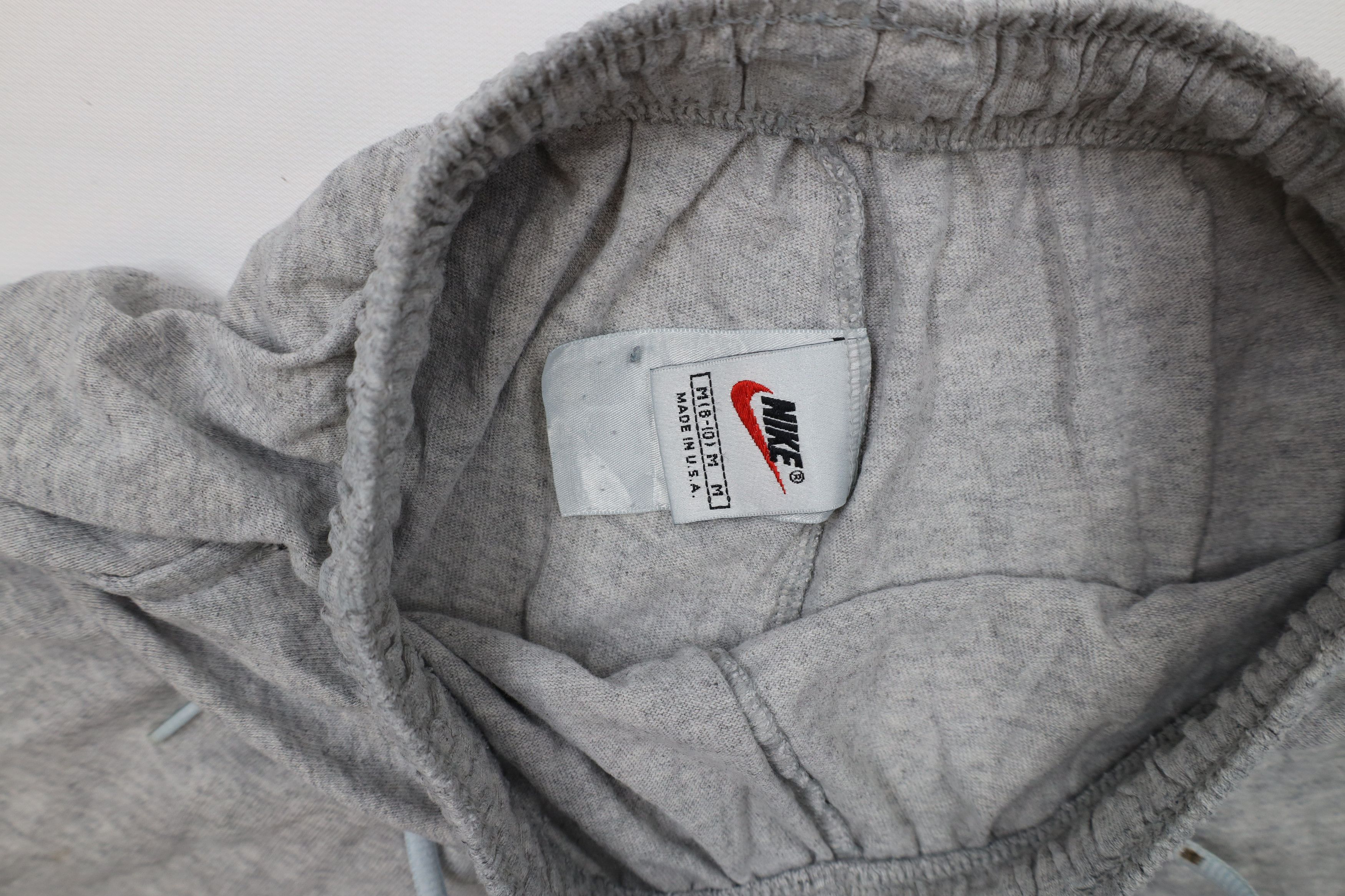 Nike × Vintage Vintage 90s Nike Travis Scott Mini Swoosh Shorts Gray USA Size US 32 / EU 48 - 9 Thumbnail