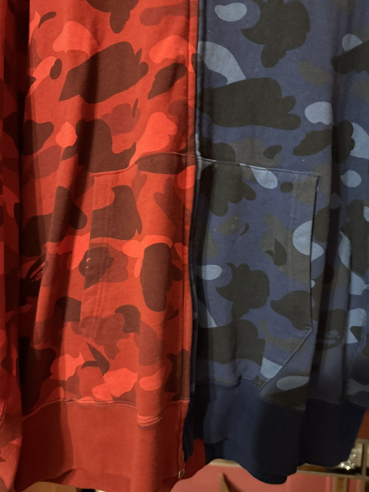 Bape Bape Red Camo Blue Camo Zip Up Size Large Size US L / EU 52-54 / 3 - 2 Thumbnail