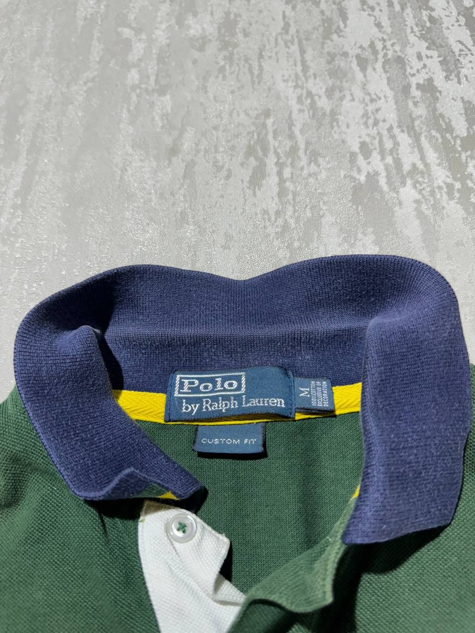 Polo Ralph Lauren × Vintage Polo Ralph lauren big logo green polo size M faded Size US M / EU 48-50 / 2 - 6 Thumbnail
