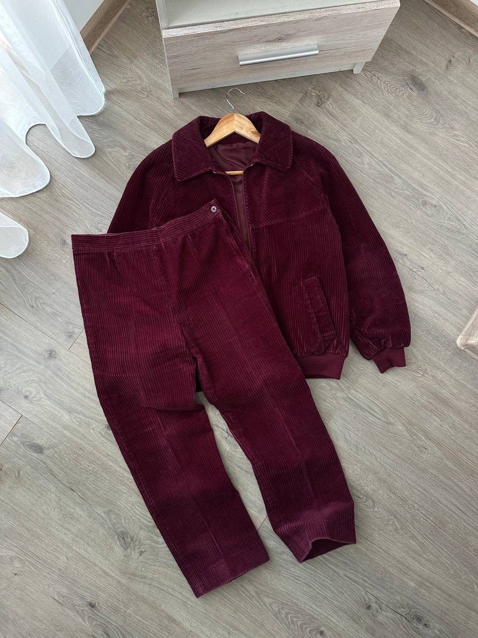 Japanese Brand × Vintage Vintage Switzerland TrackSuit Velvet Red Pants and Jacket Size M / US 6-8 / IT 42-44 - 18 Thumbnail