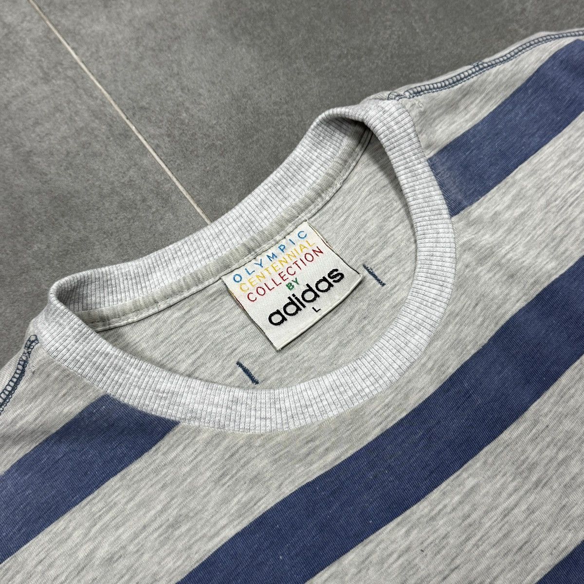 Adidas Vintage Adidas 1904 Saint Louis Olympic Games Striped Shirt Size US L / EU 52-54 / 3 - 12 Thumbnail