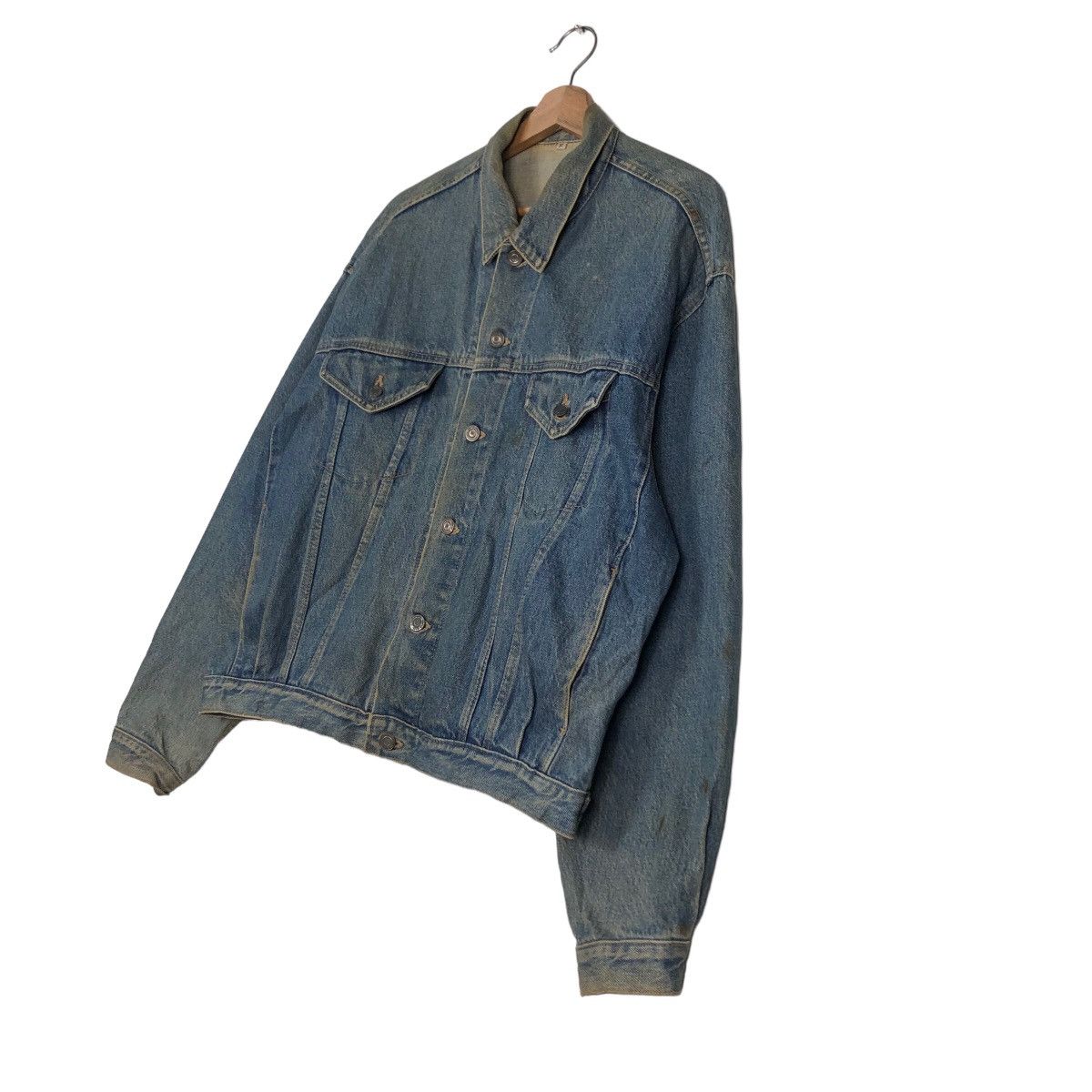 Japanese Brand 🔥Vintage Trucker Denim Jacket Biker Japan Issey Miyake Size US M / EU 48-50 / 2 - 2 Thumbnail