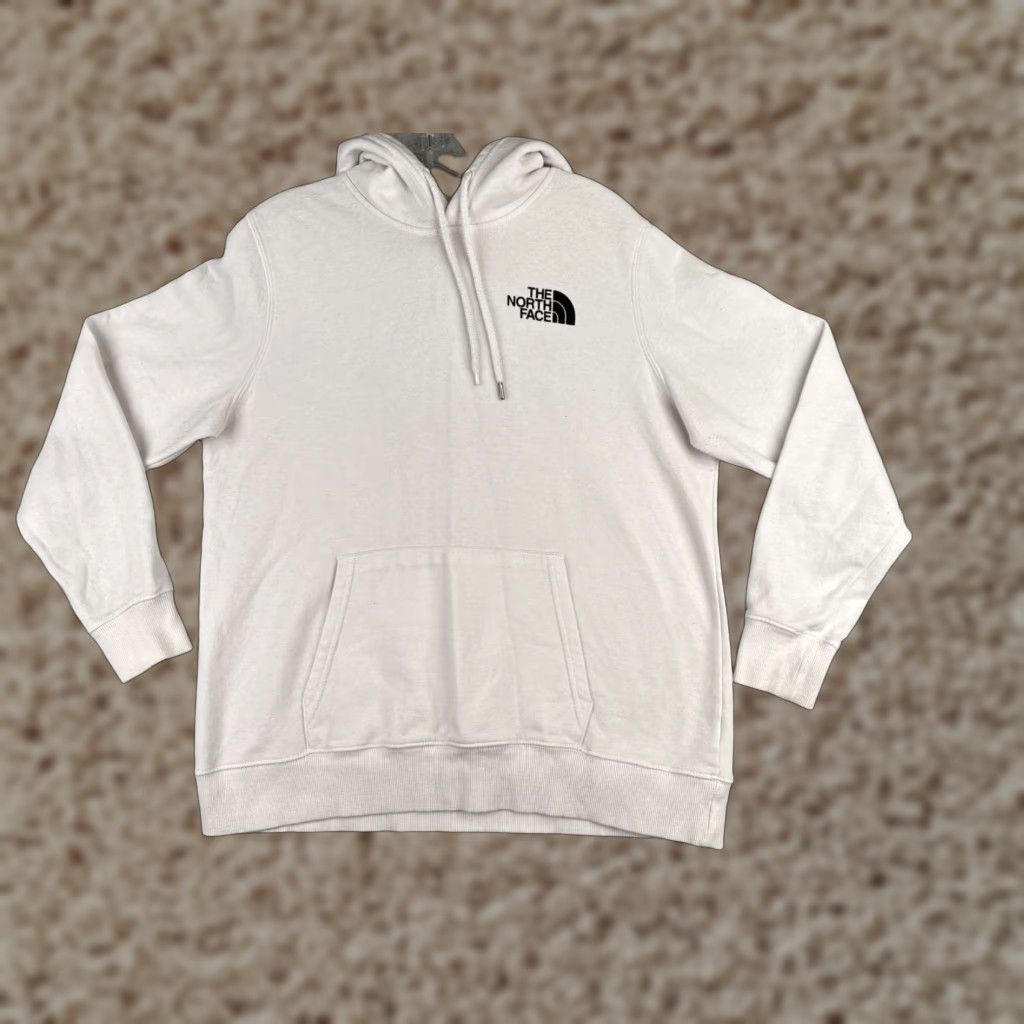 The North Face The North Face Hoodie Womens Large White Pullover Activewear Cotton Blend Size L / US 10 / IT 46 - 1 Thumbnail