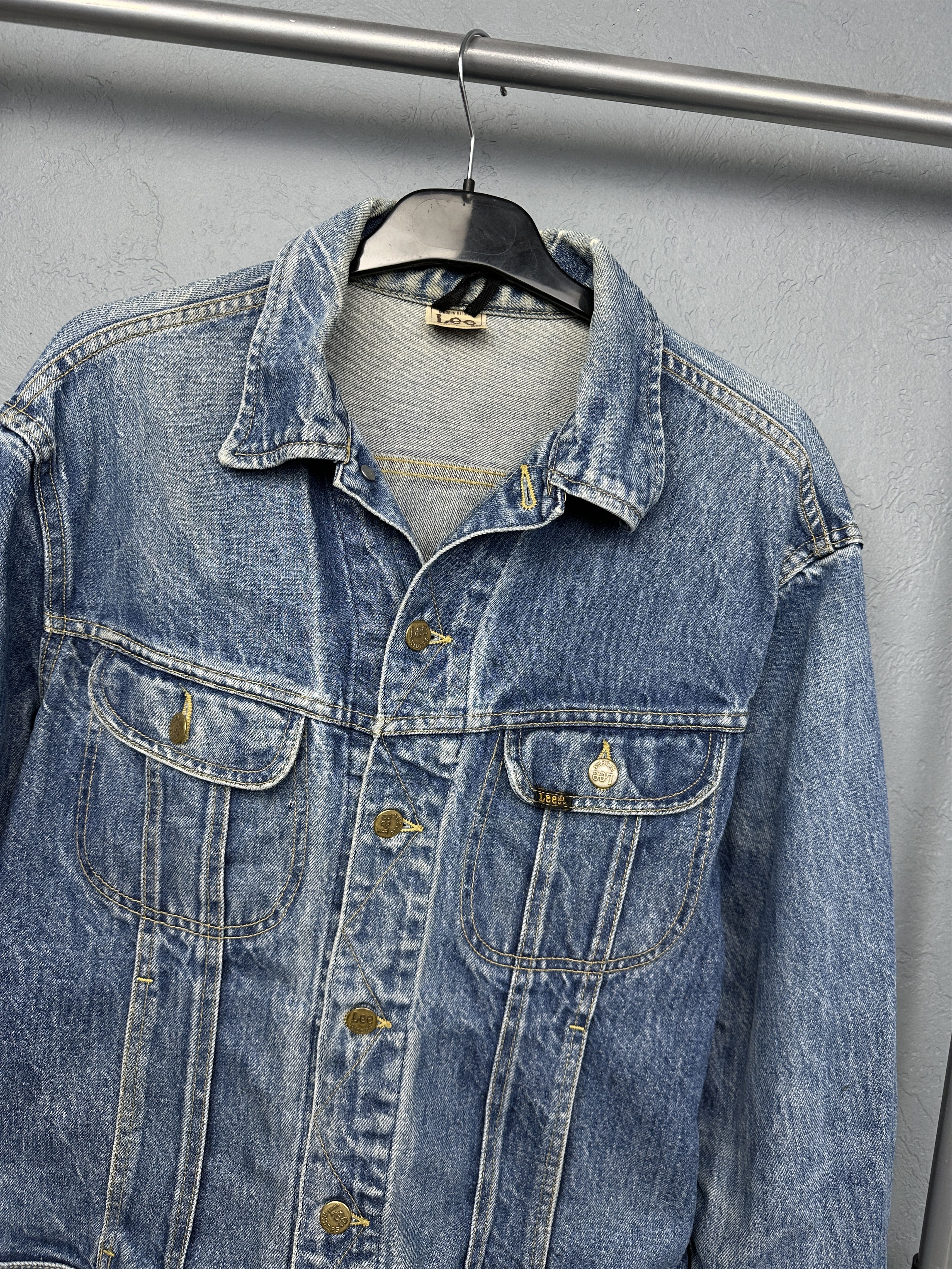 Lee Lee Rider 90s Vintage Mens Denim Jacket Size US M / EU 48-50 / 2 - 2 Thumbnail