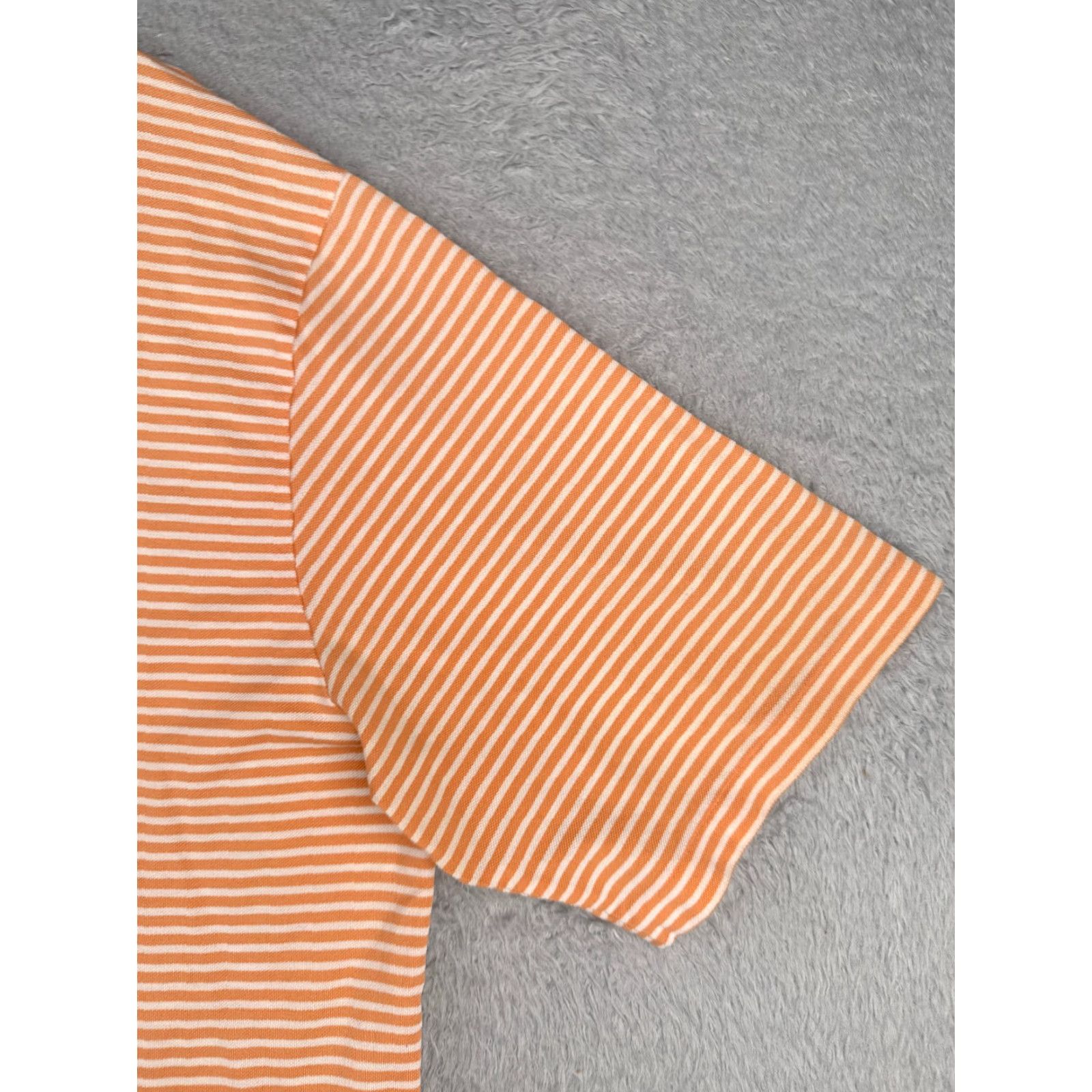 Ralph Lauren VINTAGE Ralph Lauren Polo Golf Shirt Men XL Orange Stripe 100% Cotton Slim Fit Button Collar Short Sleeve Read Size US XL / EU 56 / 4 - 2 Thumbnail