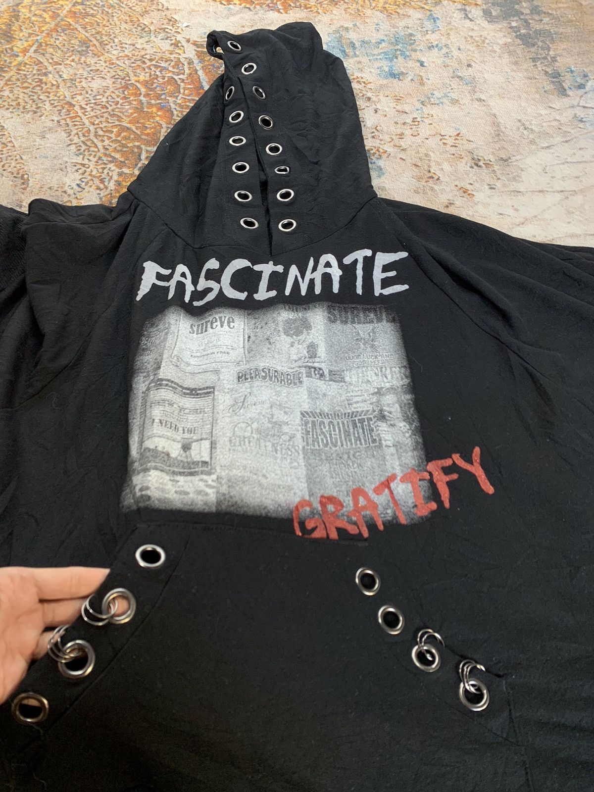 14th Addiction Gotich Punk Fancinate Gratif oversize Hoodie Ifsixwasnine Size US L / EU 52-54 / 3 - 3 Thumbnail