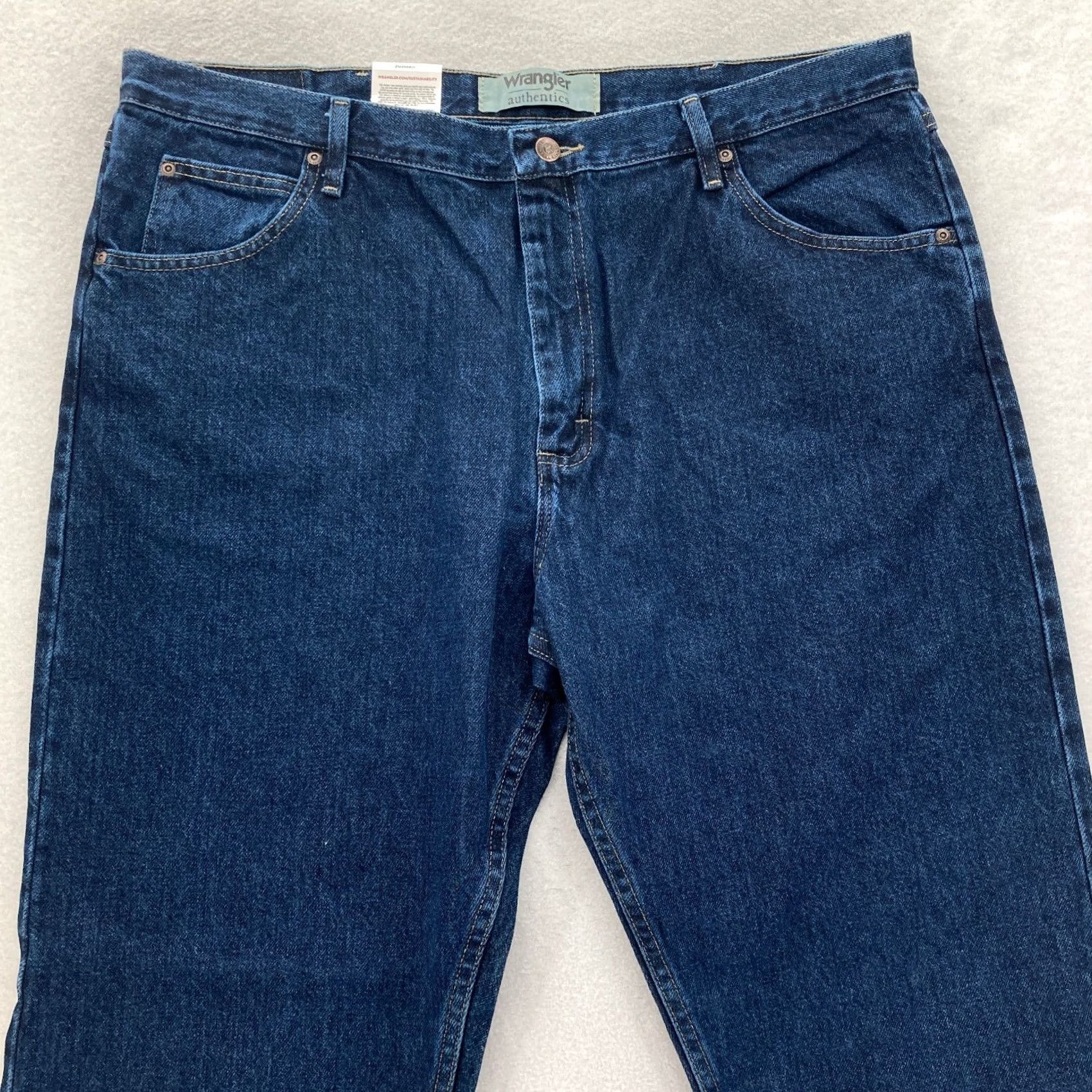 Wrangler Wrangler Authentics Jeans Men 40x30 Relaxed Fit Straight Dark Blue Denim Size US 40 / EU 56 - 2 Thumbnail