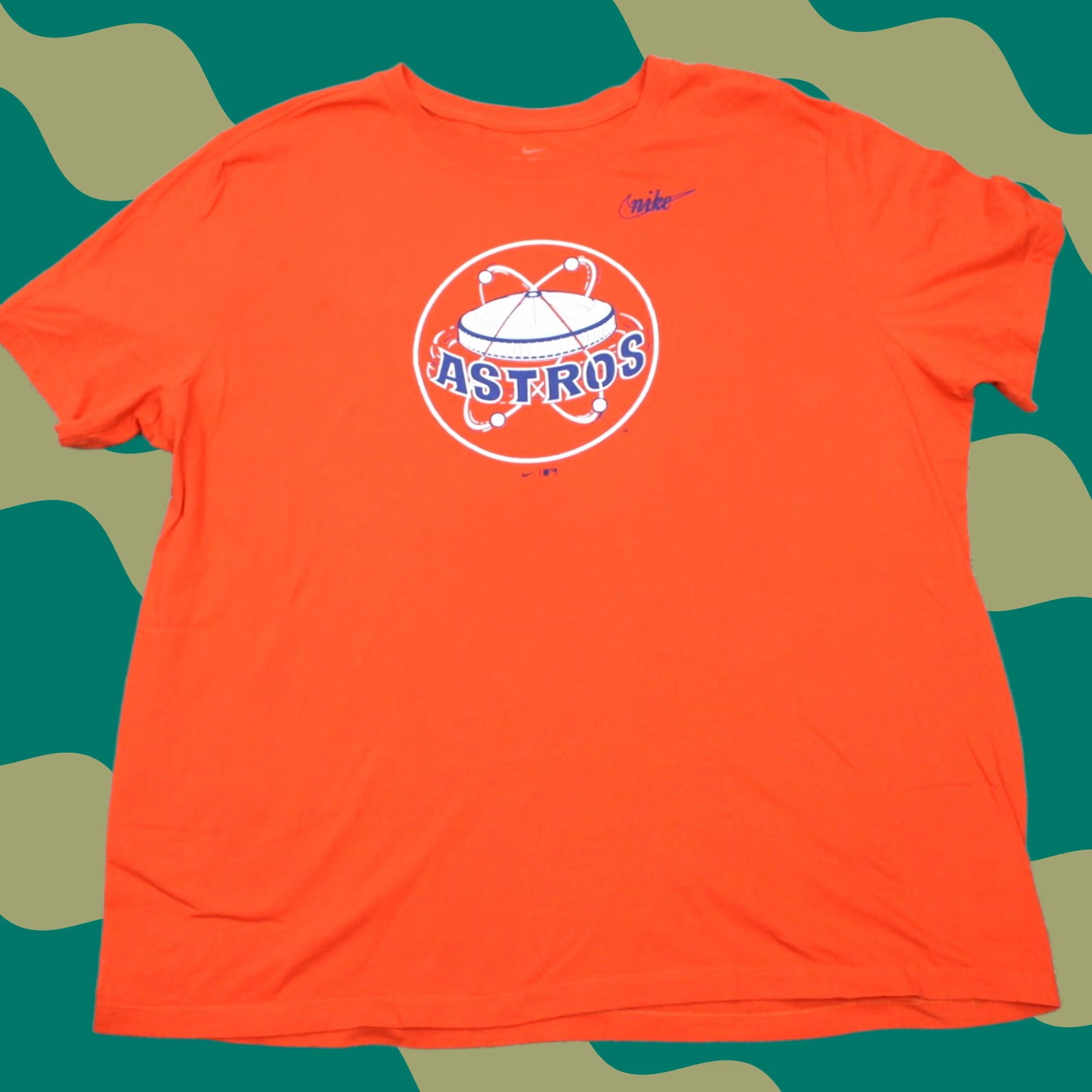 Nike Nike Houston Astros Shirt Mens 2XL XXL Orange 100% Cotton Short Sleeve Pullover Shirt Size US XXL / EU 58 / 5 - 1 Thumbnail