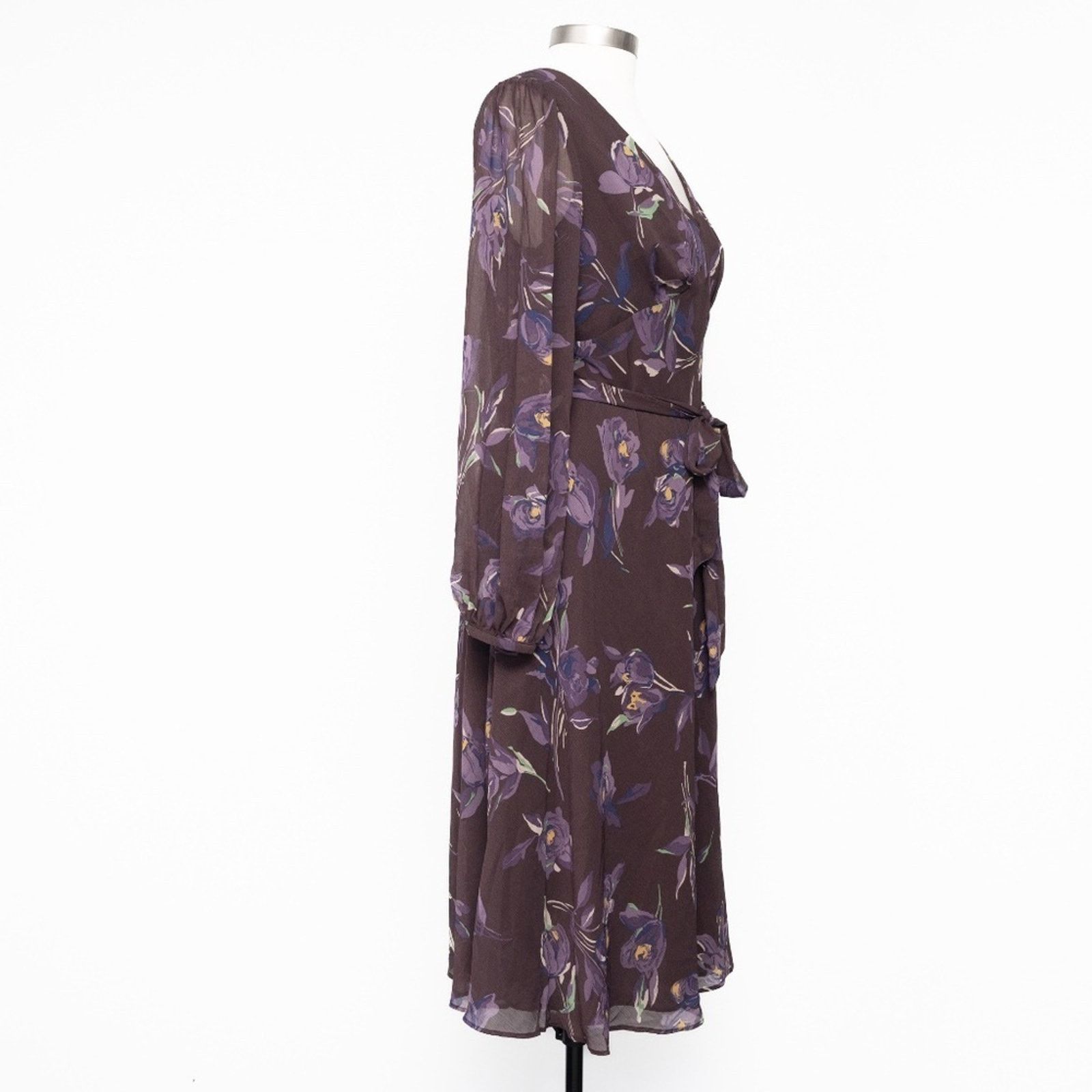 Lauren Ralph Lauren Lauen Ralph Lauren. Floral Belted Crinkle Georgette Dress Size XL / US 12-14 / IT 48-50 - 8 Thumbnail