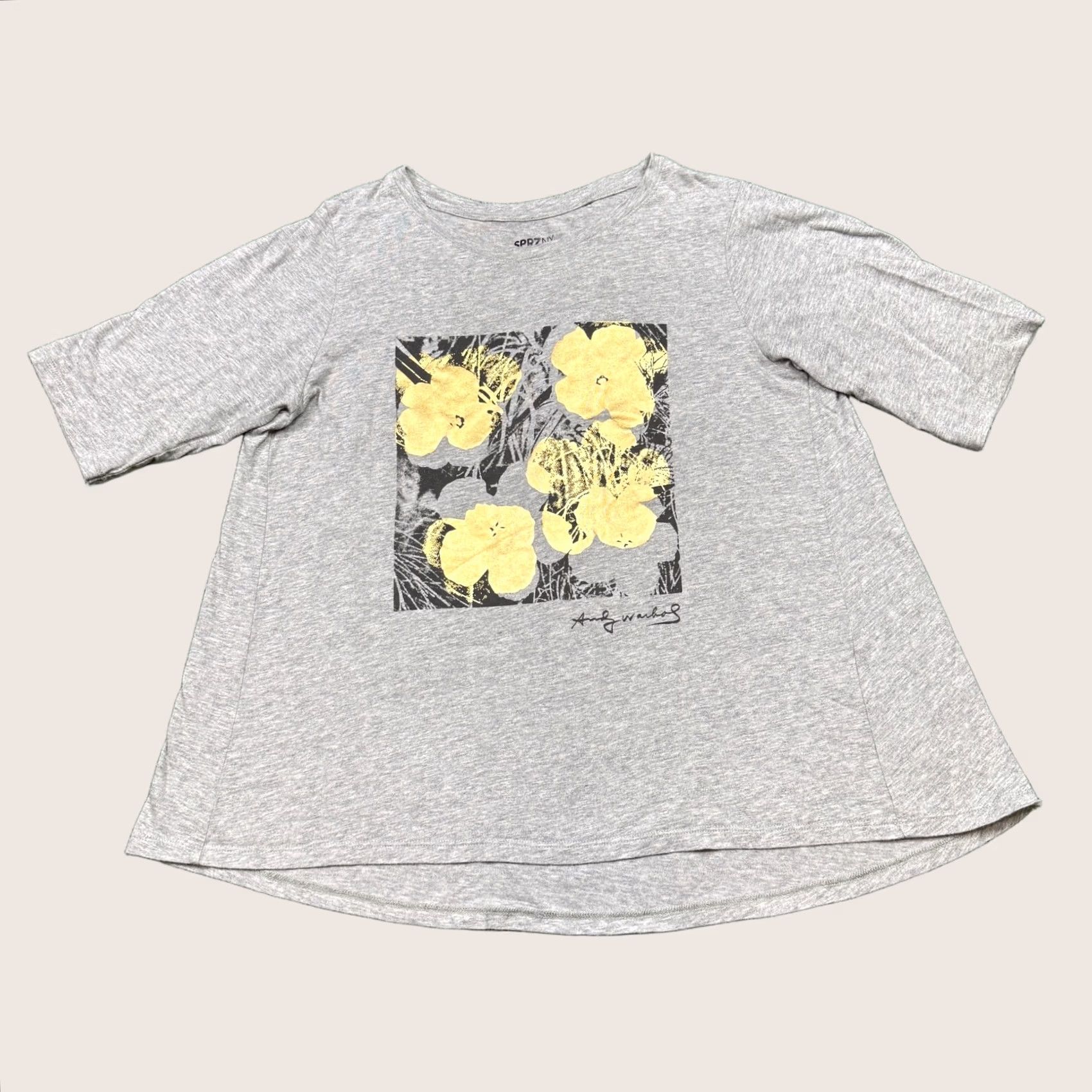 Uniqlo Uniqlo T Shirt Women's Size M Gray Short Sleeve SPRZ NY Tee Warhol Art Basic Shirt Size M / US 6-8 / IT 42-44 - 1 Thumbnail