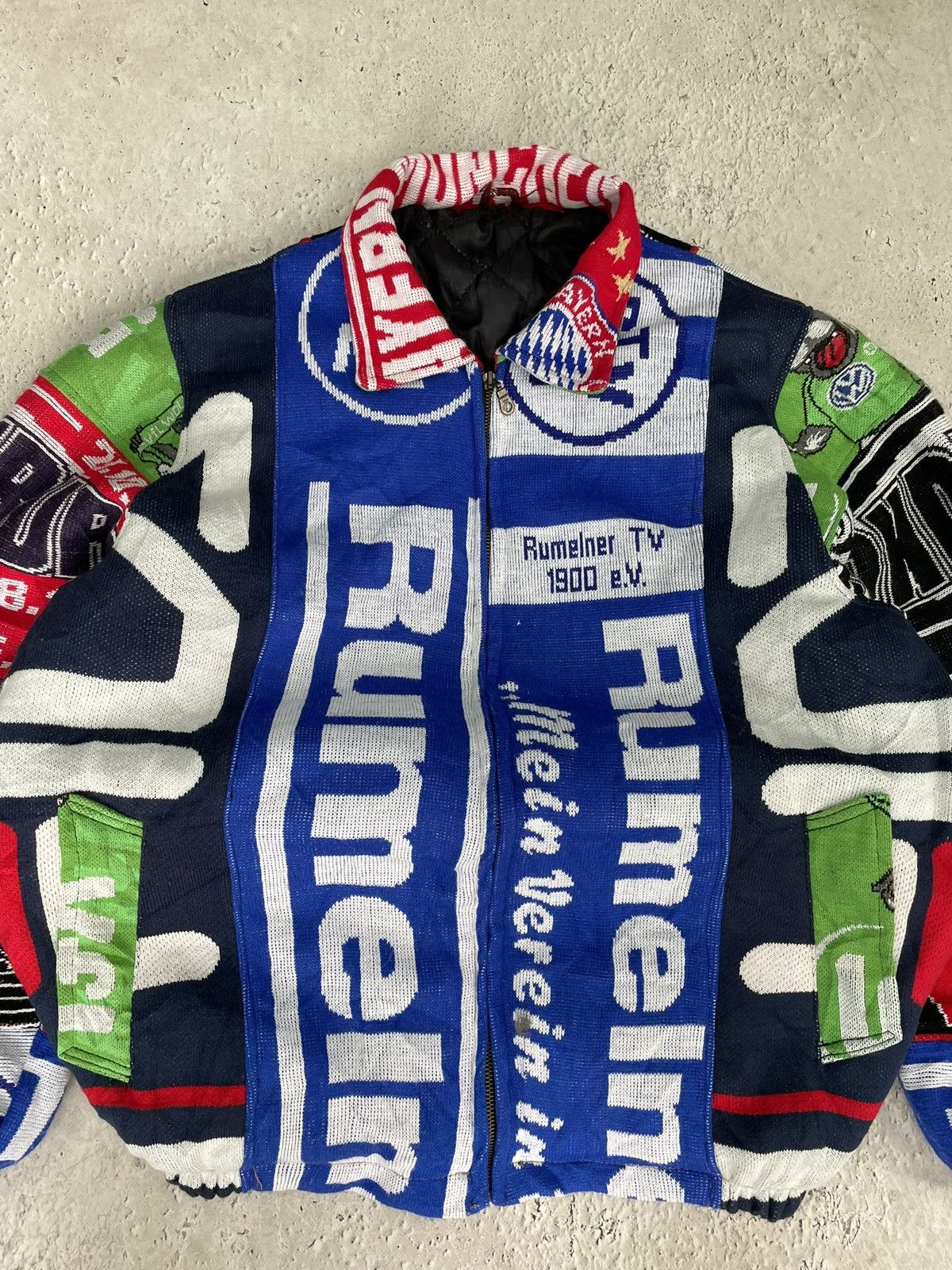 Other Rare custom Deutschland scarfs bomber jacket rare euro 2006 Size US L / EU 52-54 / 3 - 3 Thumbnail