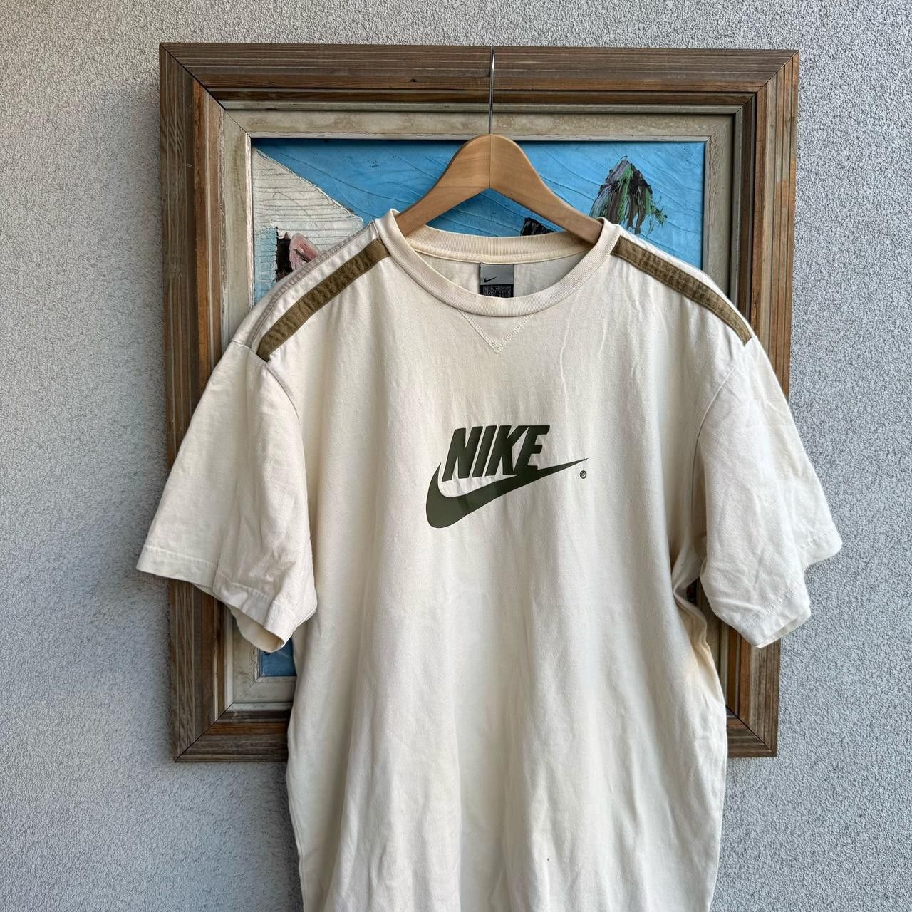 Nike Nike Vintage y2k grey tag t-shirt spellout logo swoosh Size US L / EU 52-54 / 3 - 2 Thumbnail