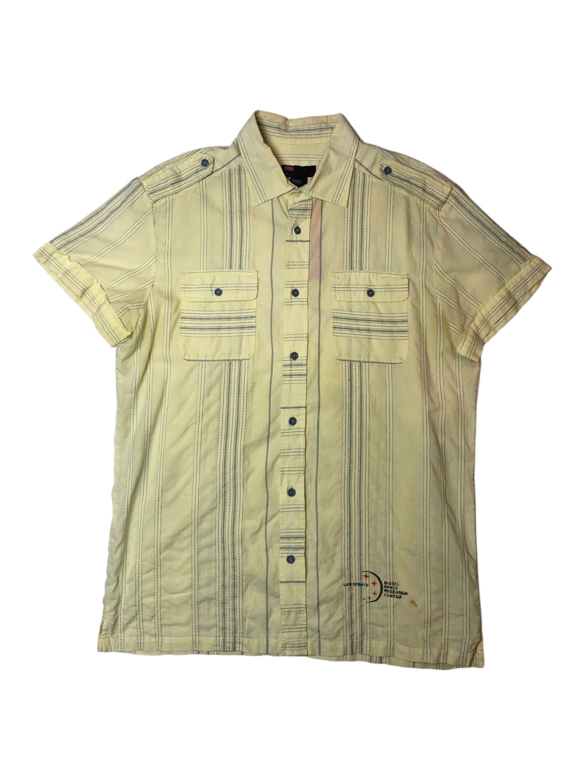 Diesel Diesel Short Sleeve Military-Style Shirt Size US L / EU 52-54 / 3 - 1 Thumbnail