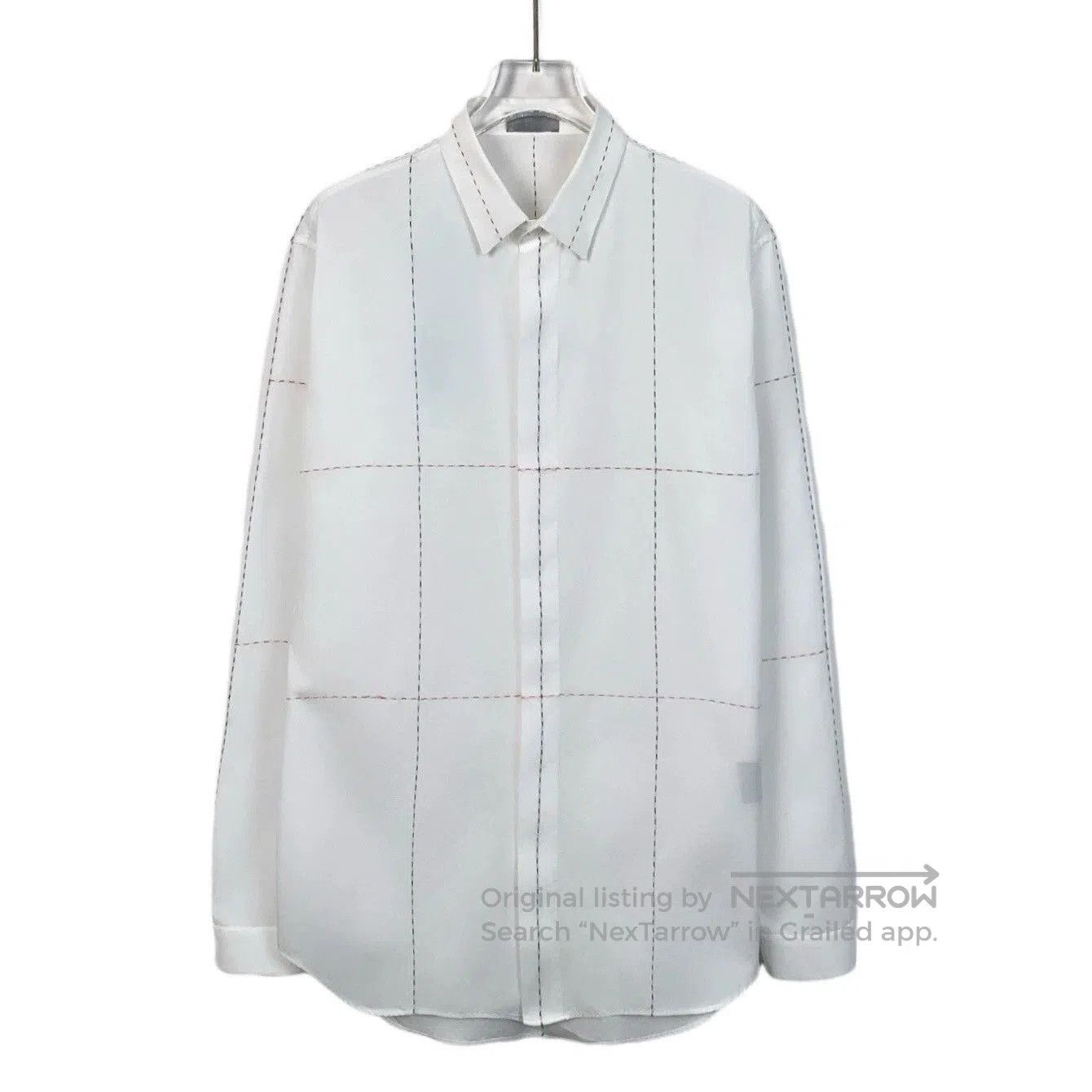 Dior white cotton long sleeve shirt by dior. Size US M / EU 48-50 / 2 - 1 Thumbnail