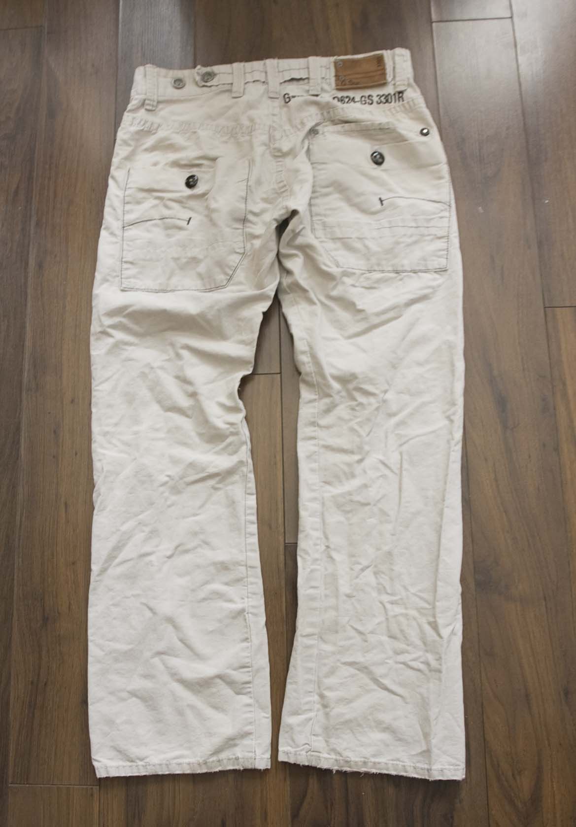 G-Star G Star Pants D624-GS 3301R Size 32x29 Distressed Stain Size US 32 / EU 48 - 2 Thumbnail