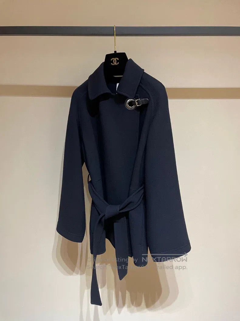 Other Hermes Classic Snap Design Wool Overcoat Jacket Size XXS / US 00 / IT 34 - 3 Thumbnail