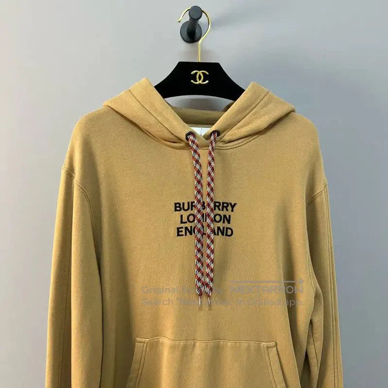 Burberry Burberry Beige Cotton Women's Hoodie. Size S / US 4 / IT 40 - 4 Thumbnail
