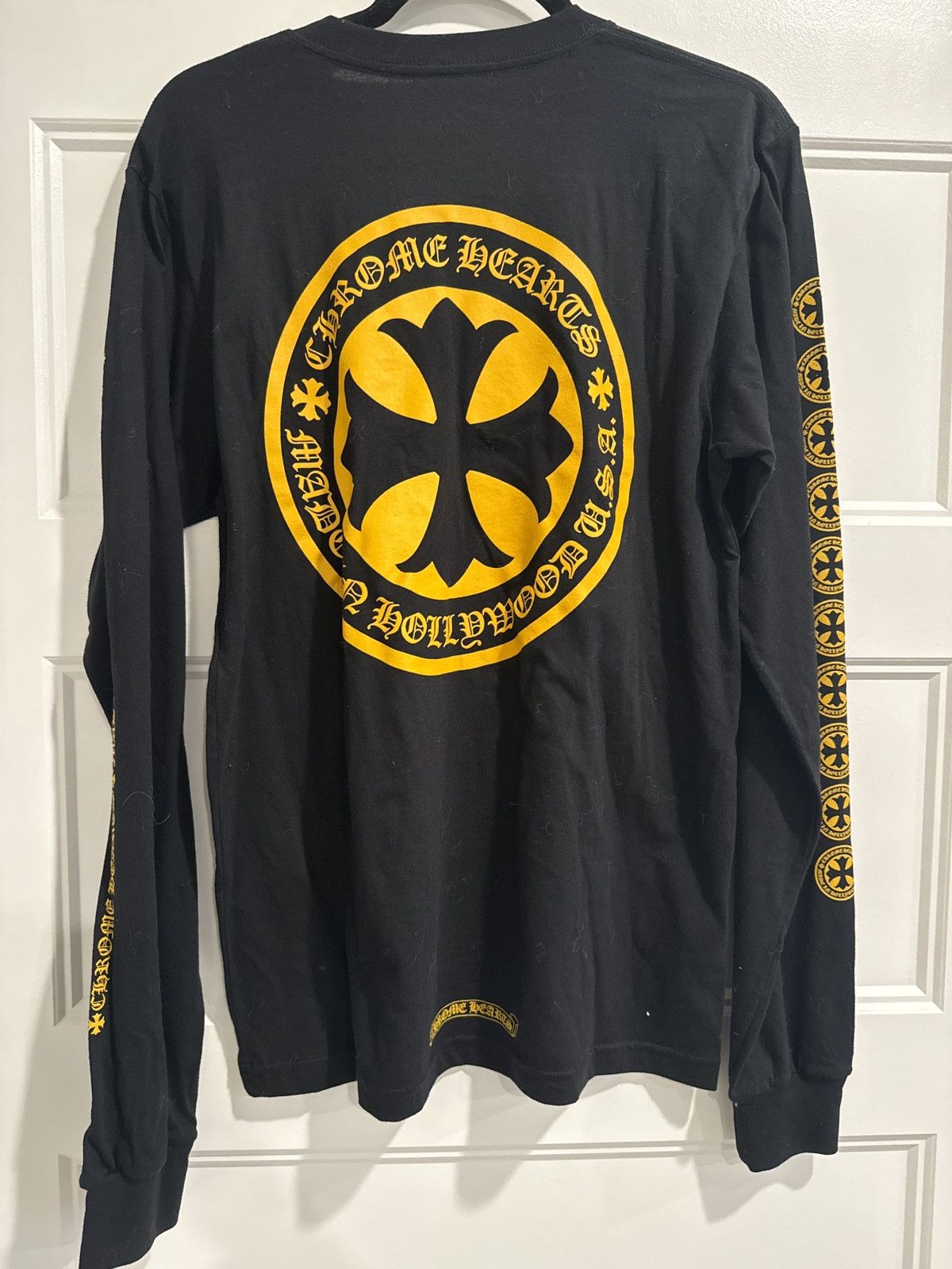 image of Chrome Hearts Long Sleeve in Black, Men's (Size Medium)