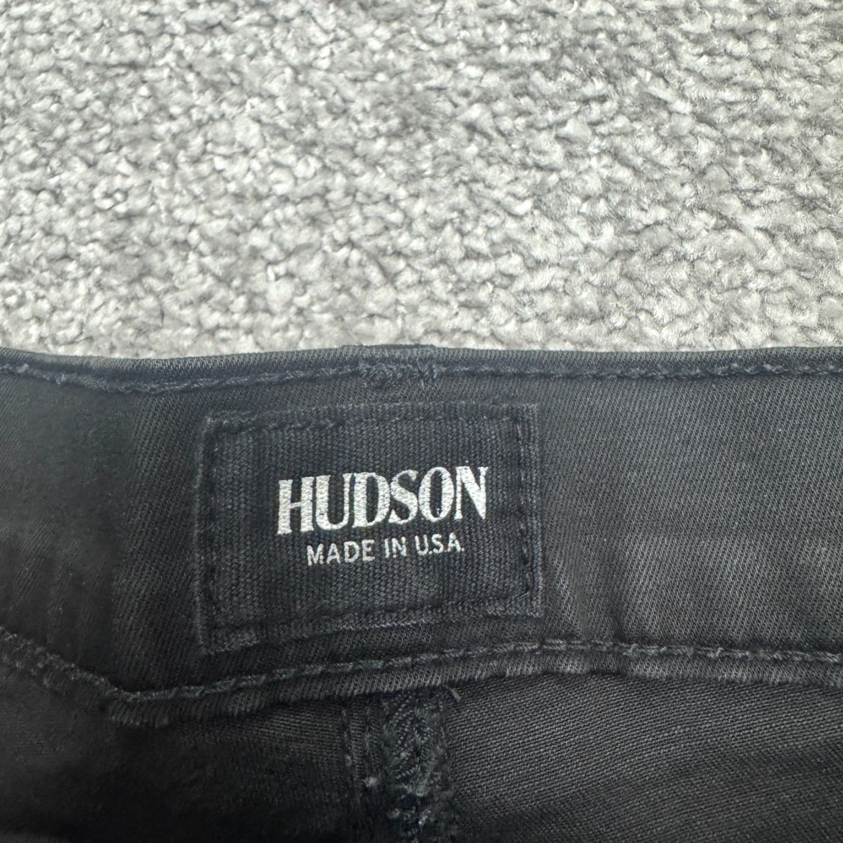 Hudson Hudson Pants Women 26 Black Skinny Ribbed Zipper Stretch Biker Casual Size 26" / US 2 / IT 38 - 7 Thumbnail