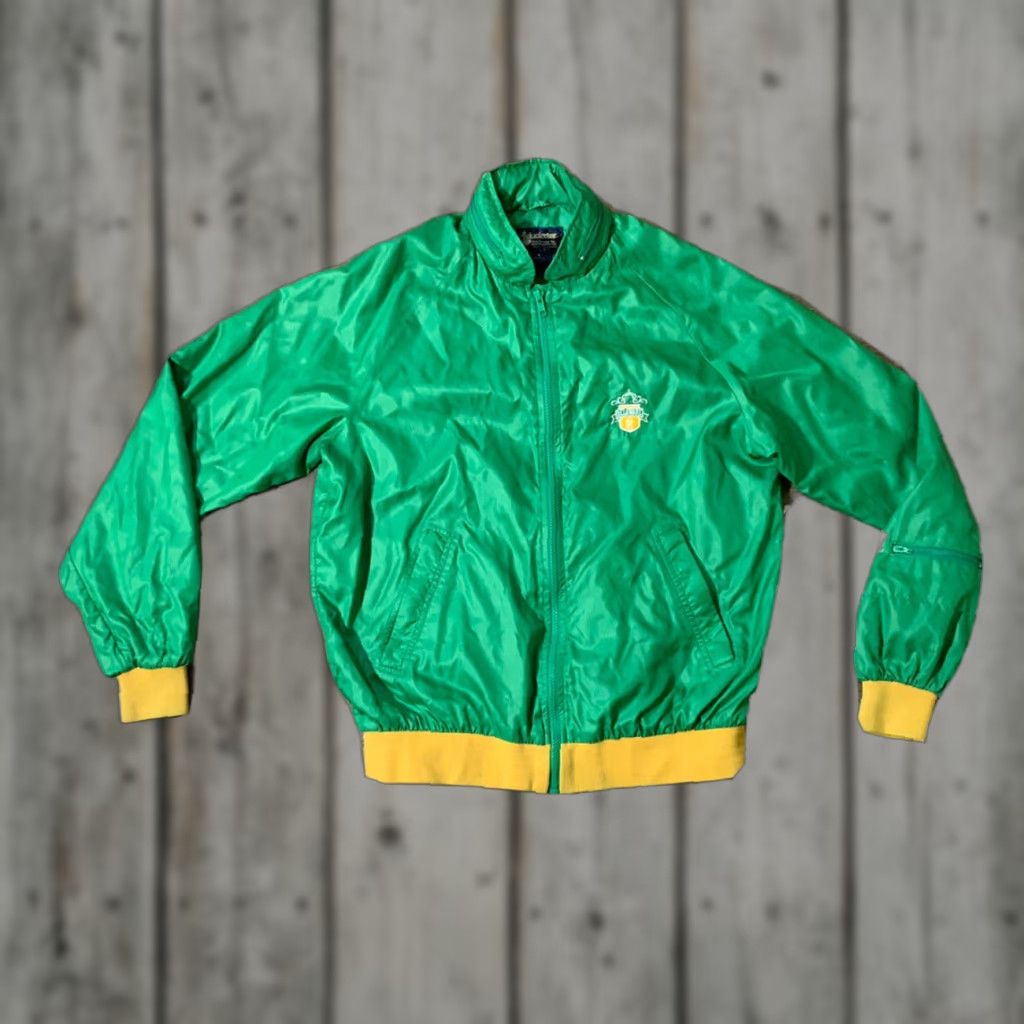 Vintage VINTAGE Duckster Green Windbreaker Jacket Mens Medium Size US M / EU 48-50 / 2 - 1 Thumbnail