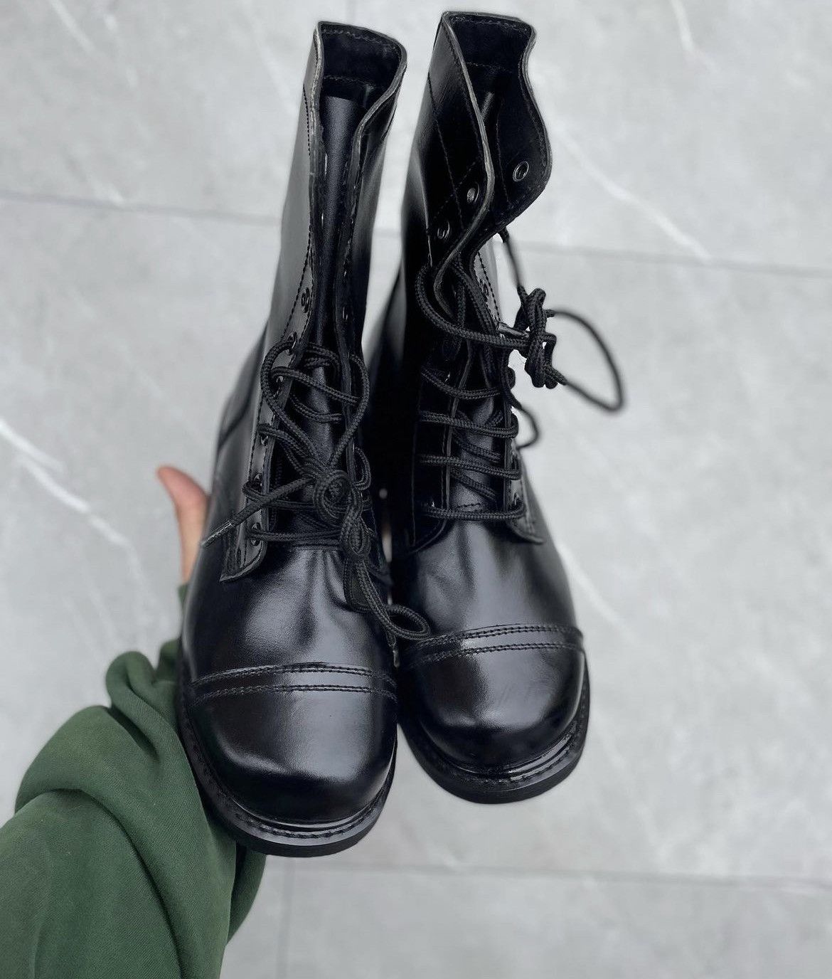 Vintage Vintage Military Black Leather Combat Boots Size US 10 / EU 43 - 6 Thumbnail