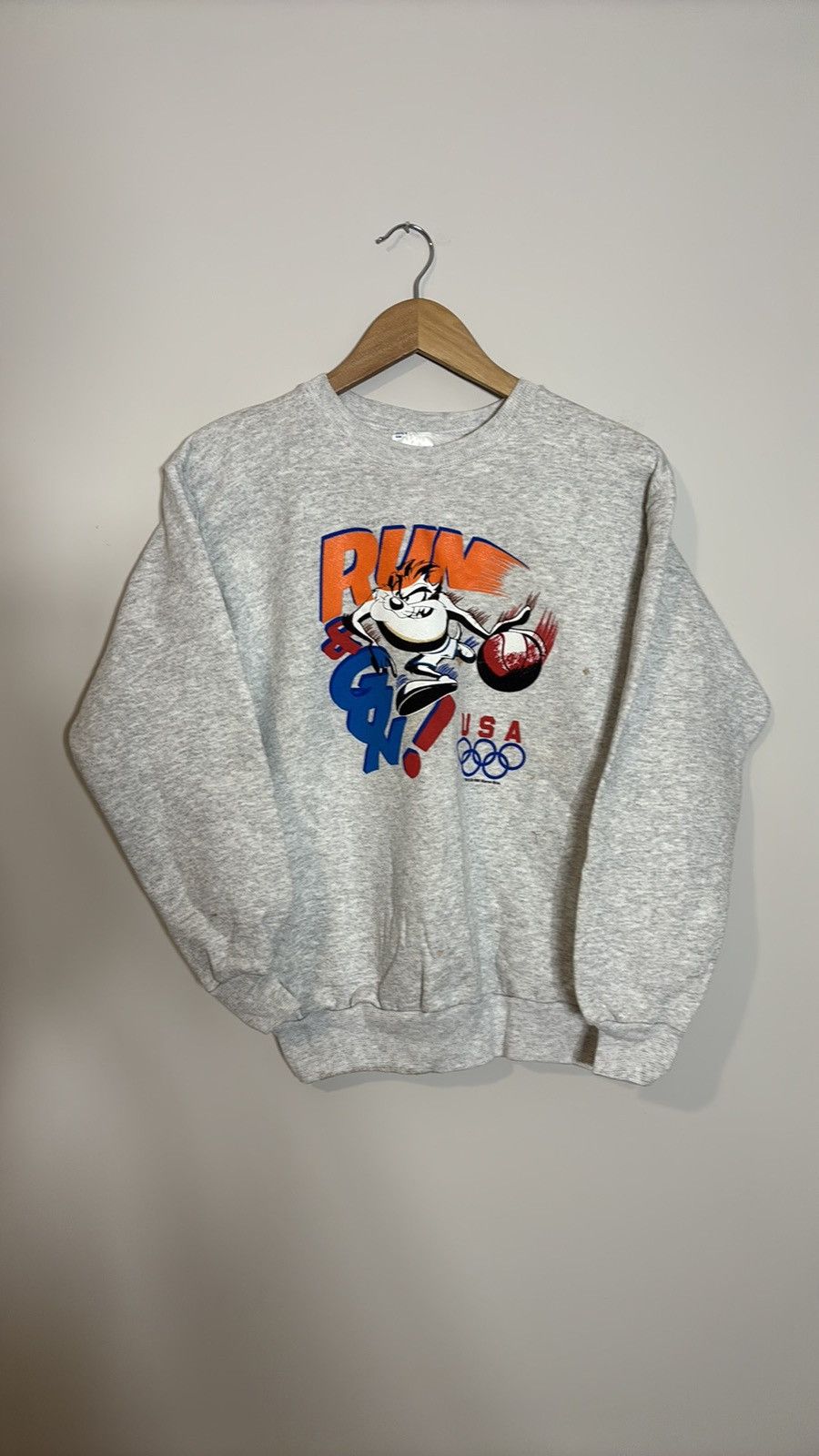 Vintage Vintage Team USA Olympics Taz Crewneck Size US S / EU 44-46 / 1 - 2 Thumbnail