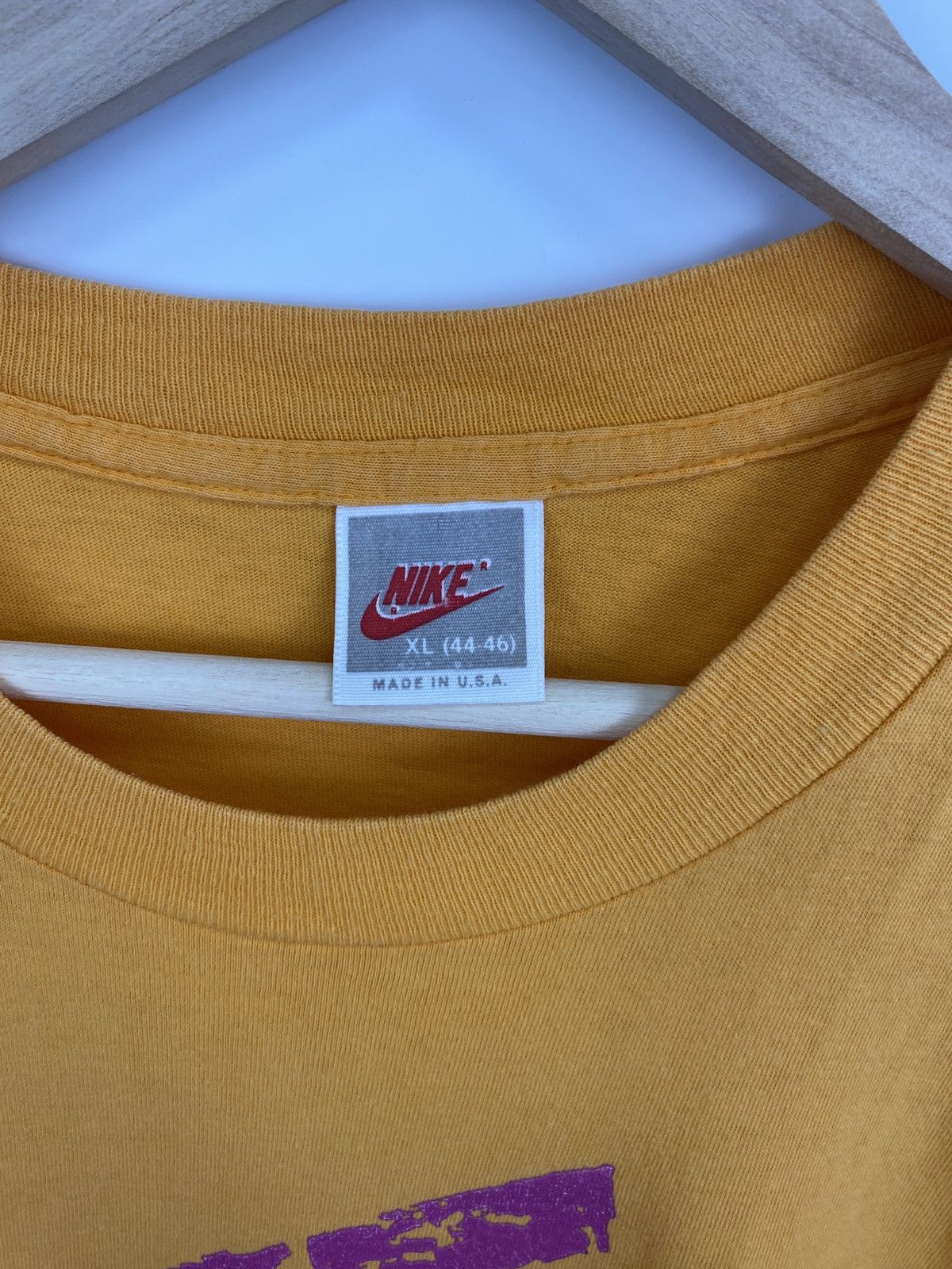Nike 🇺🇸 Vintage 90s Nike 3D Made in USA T-Shirt Retro Rare Y2K Size US XL / EU 56 / 4 - 5 Thumbnail