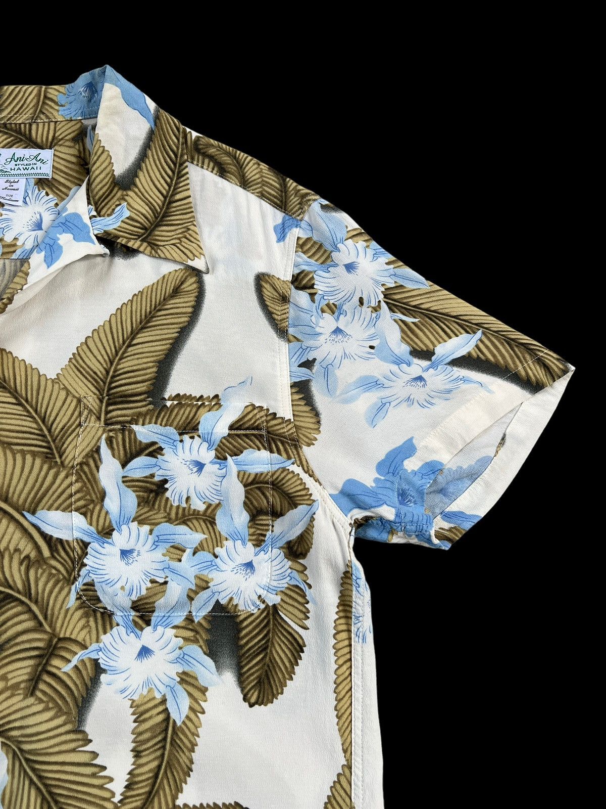 Vintage Vintage 90s Ani Ani 🇯🇵 Open Collar Rayon Hawaiian Shirt Size US S / EU 44-46 / 1 - 4 Thumbnail