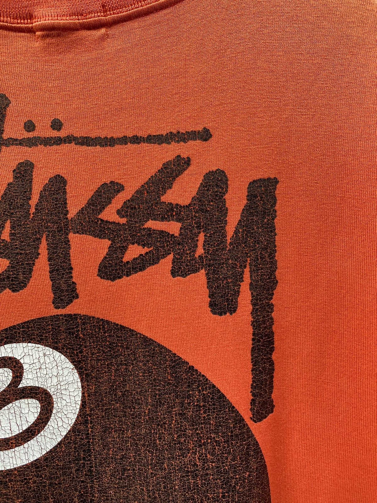 Stussy 💥MEGA RARE💥 OG 1980s Archived Stussy x 8-Ball Orange Tee Size US M / EU 48-50 / 2 - 6 Thumbnail