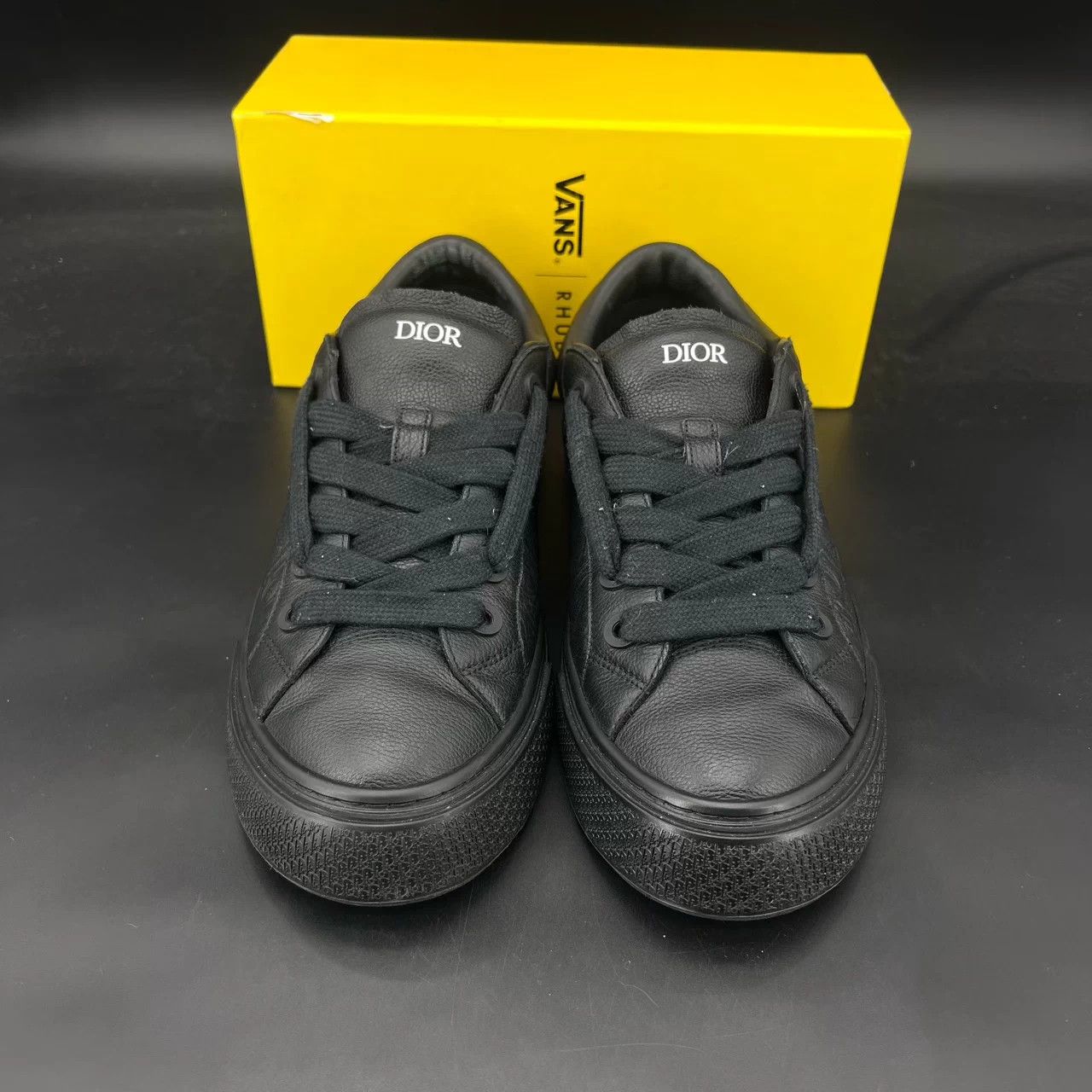 Dior Dior b33 black embossed 46, few wears, taped soles Size US 13 / EU 46 - 7 Thumbnail