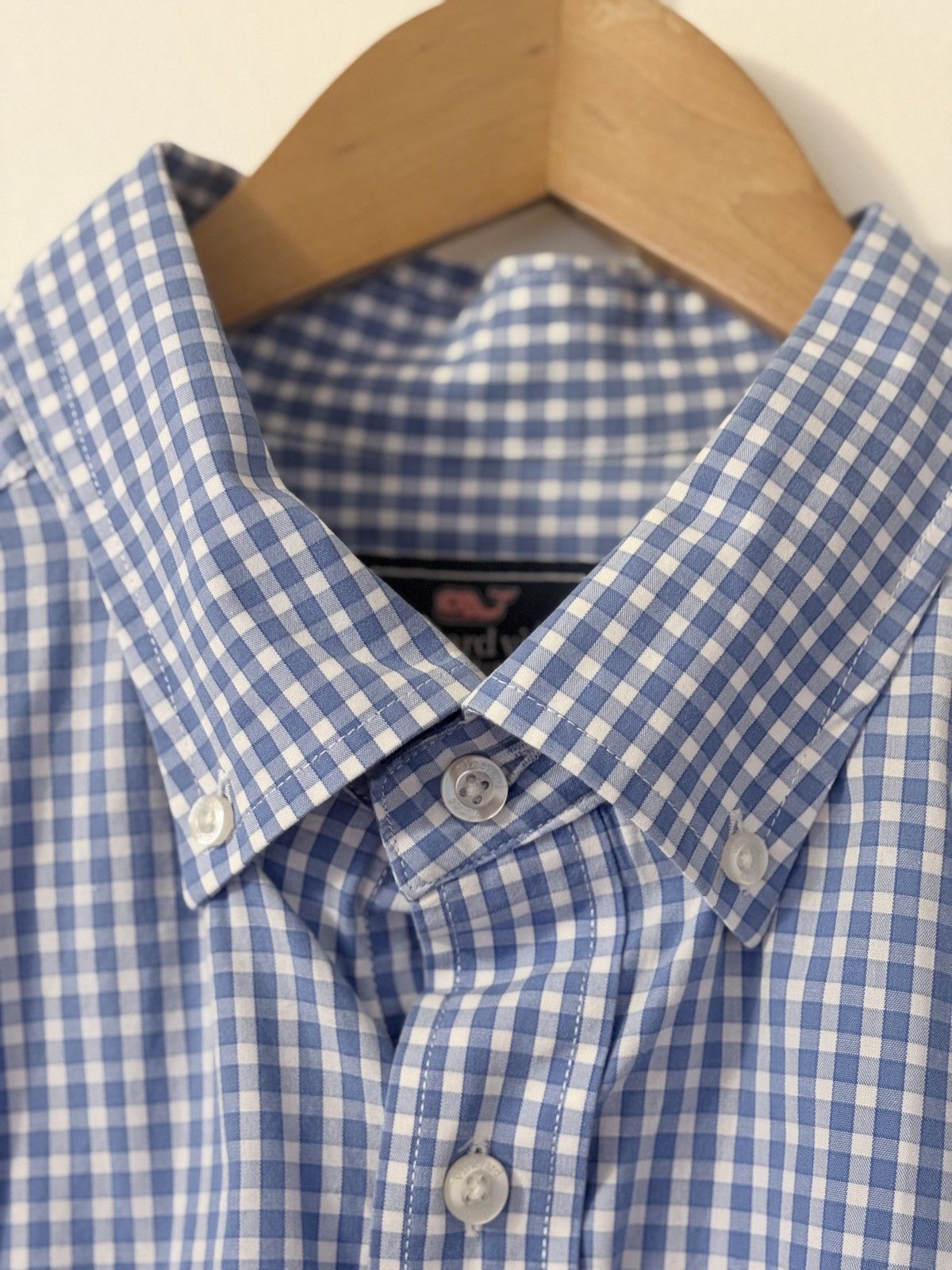 Vineyard Vines Vineyard Vines Blue Gingham Button-Down Whale Shirt Size US XXL / EU 58 / 5 - 6 Thumbnail