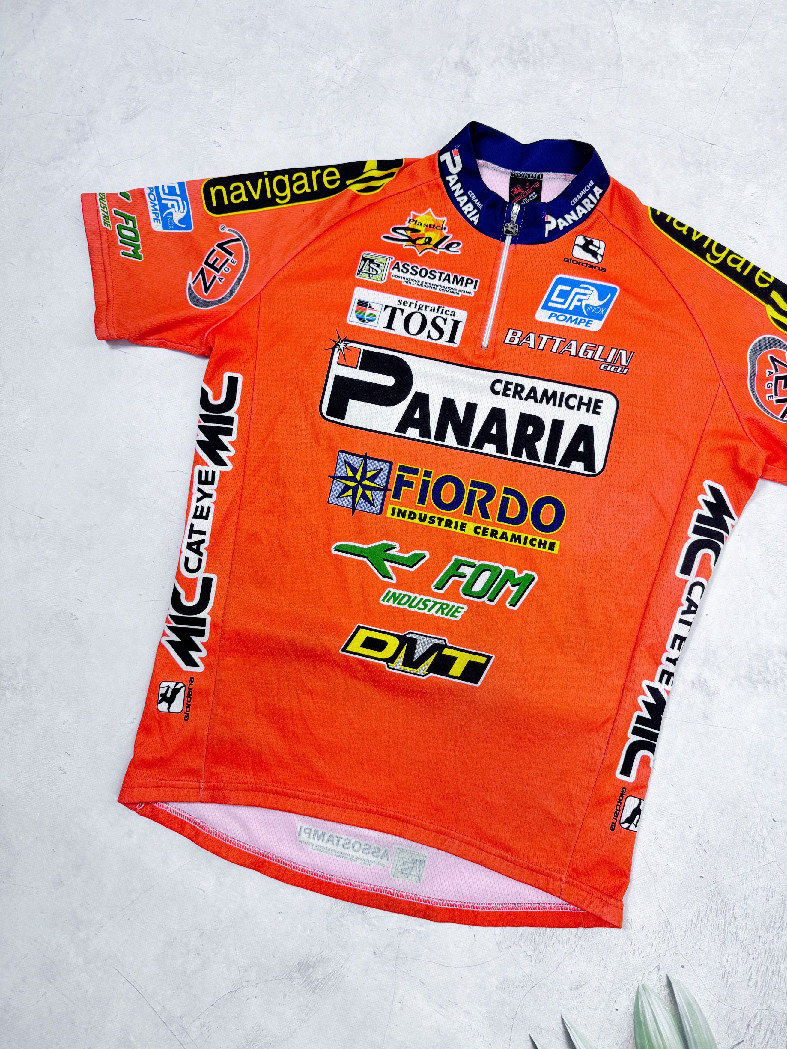 Vintage Vintage Giordana Cycling Jersey Panaria Fiordo Size US M / EU 48-50 / 2 - 2 Thumbnail