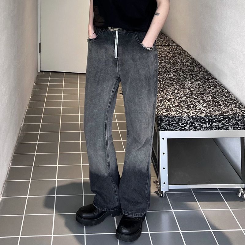 Japanese Brand × Jean Retro loose wide leg straight leg gradient jeans Size US 32 / EU 48 - 2 Thumbnail