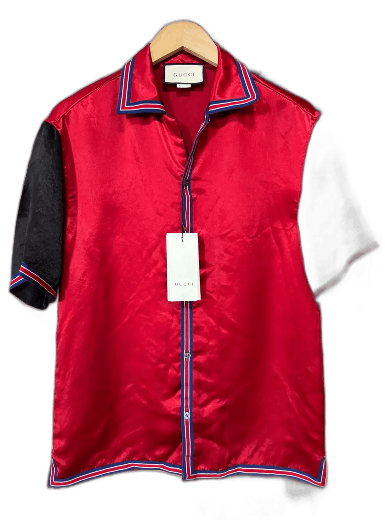 Gucci Gucci Red Short Sleeve Shirt with Tags Size US L / EU 52-54 / 3 - 1 Thumbnail