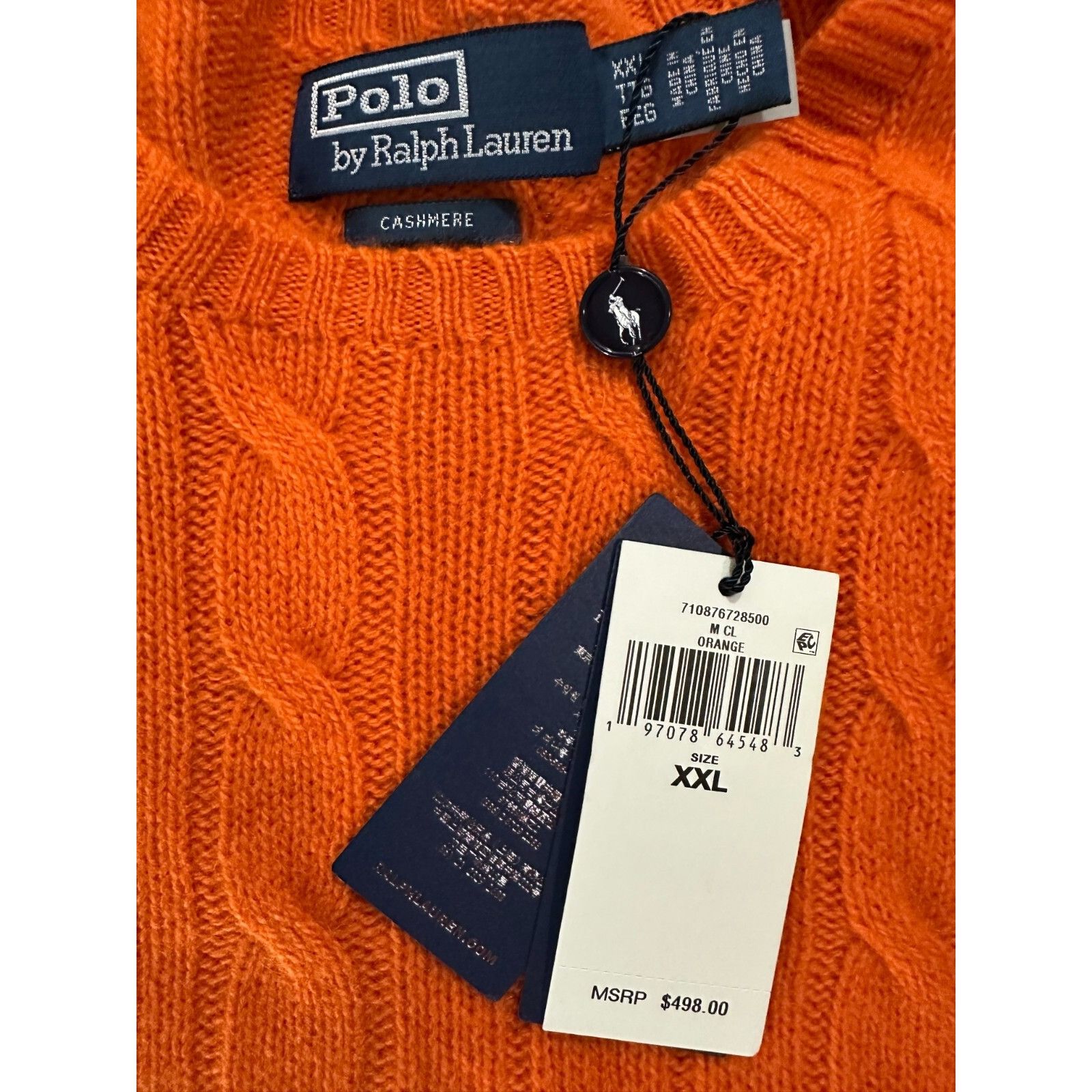 Polo Ralph Lauren Polo Ralph Lauren 100% Cashmere Cable Sweater Size 2XL color Size US XXL / EU 58 / 5 - 2 Thumbnail