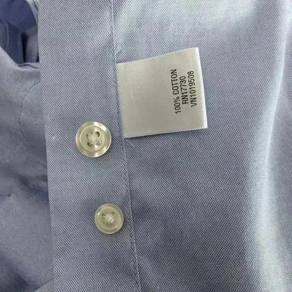 Merona Soft blue mens long sleeve button down shirt. 2xl XXL Meron Size US XXL / EU 58 / 5 - 5 Thumbnail