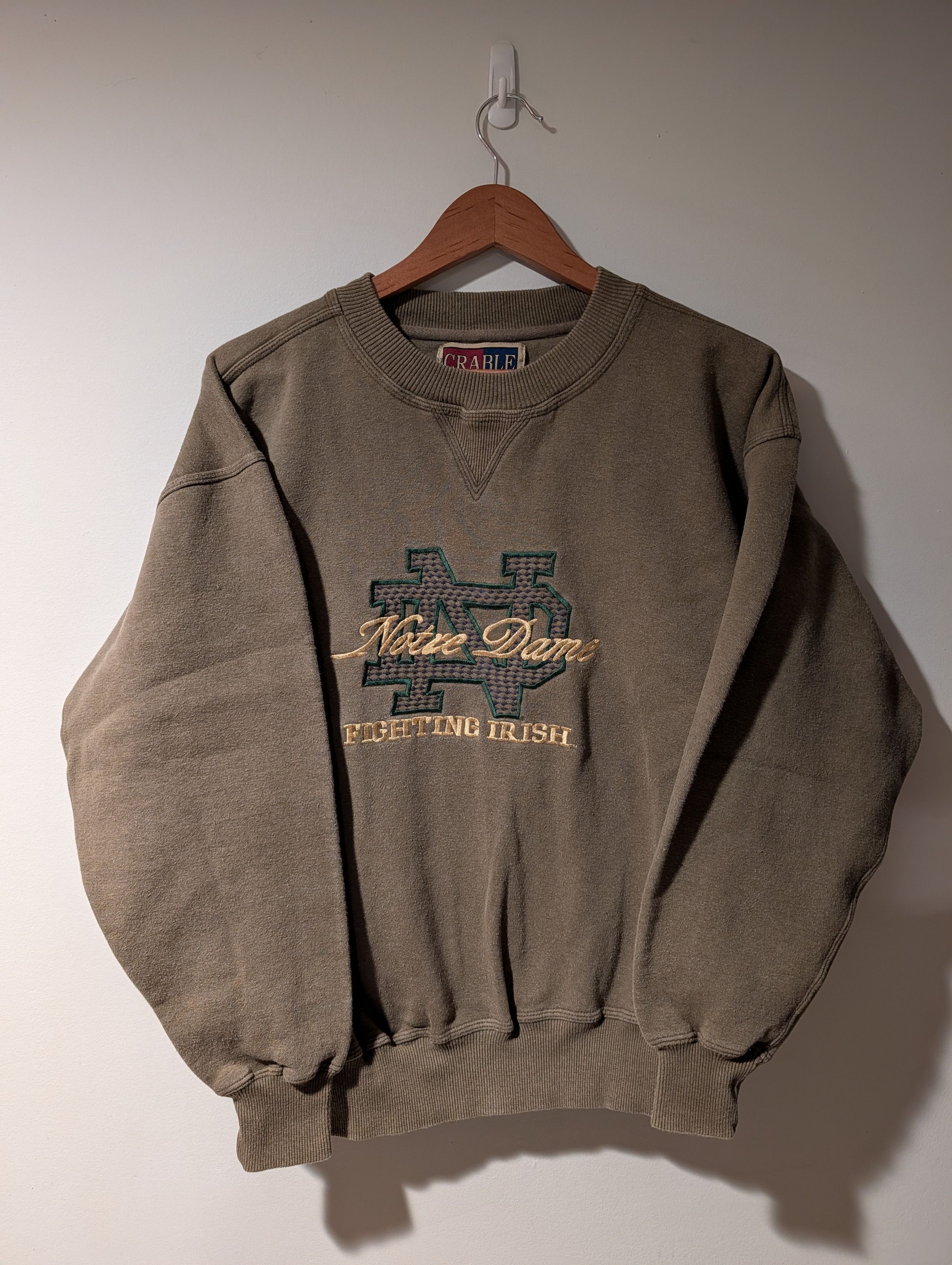 NCAA Vintage 90s Notre Dame Fighting Irish College Sweatshirt Size US M / EU 48-50 / 2 - 1 Thumbnail