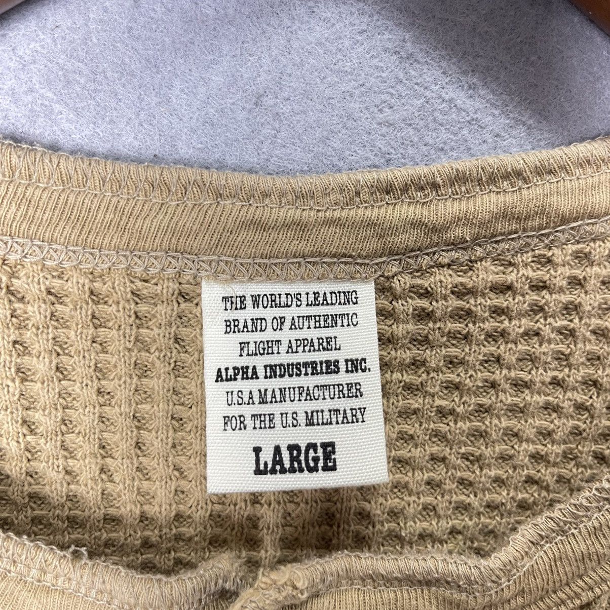 Alpha Industries 2000s Alpha Industries Waffle Thermal Size US L / EU 52-54 / 3 - 8 Thumbnail