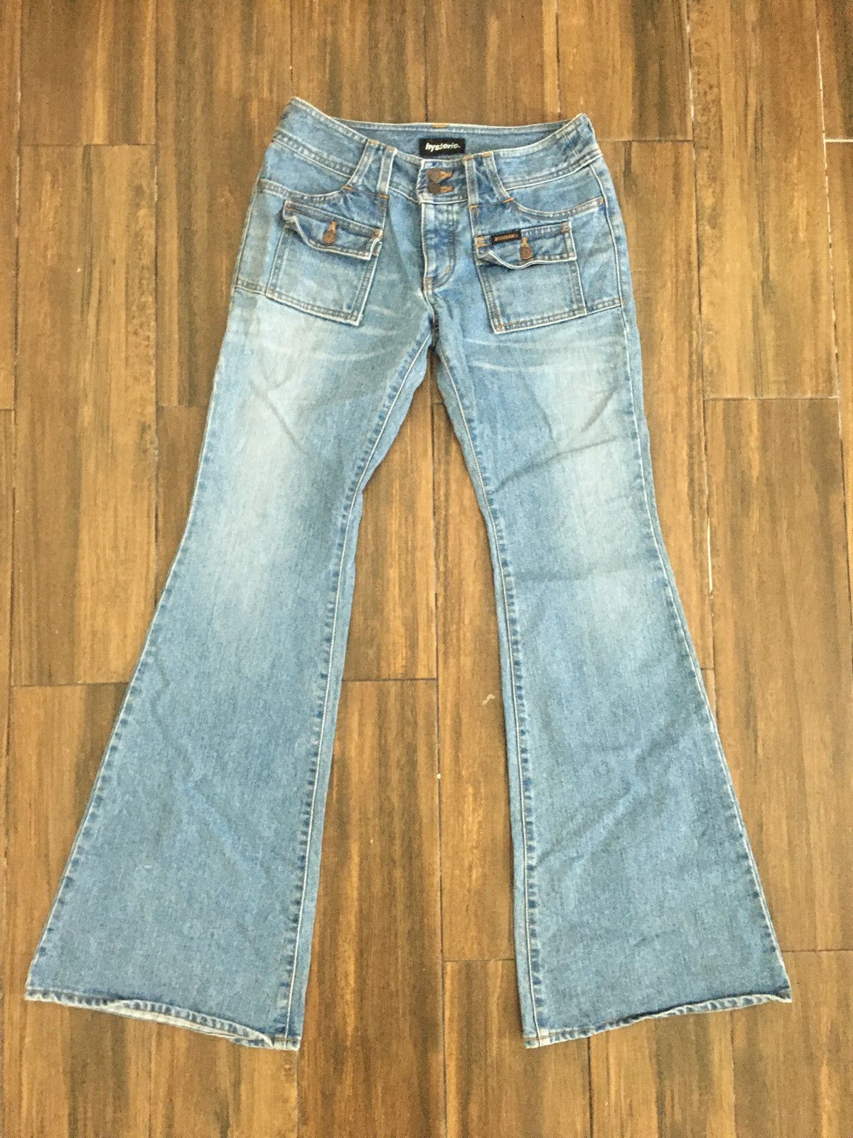 image of Hysteric Glamour Hysteric Glamout Bush Pant Flared Jeans in Blue, Women's (Size 28)