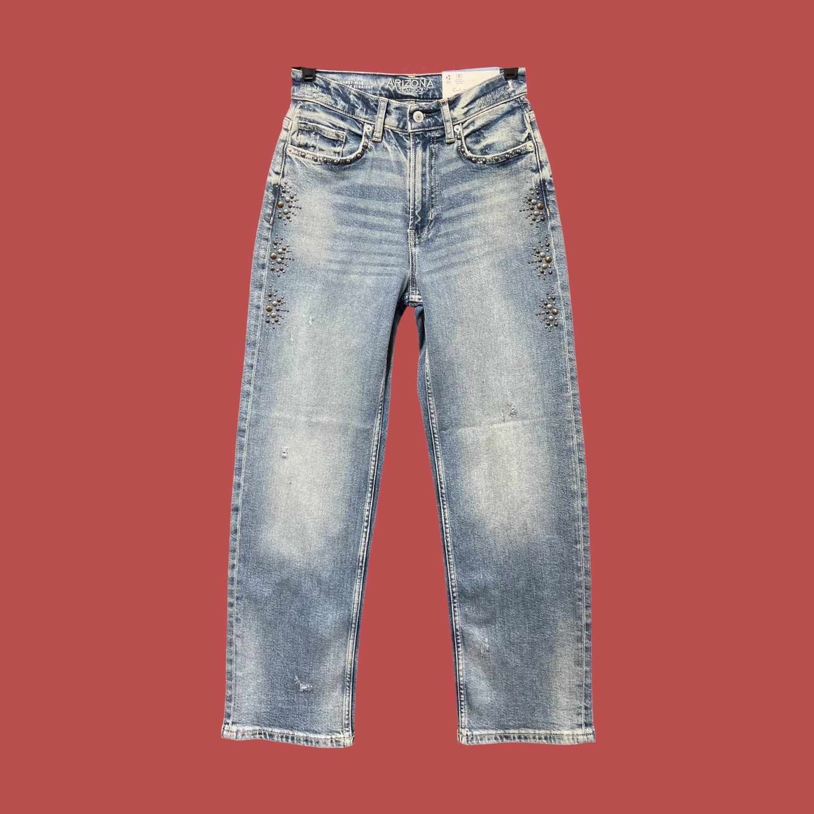 Arizona Jean Co. Arizona - Women's Vintage Straight Jeans - High Rise-Slim Fi Size 26" / US 2 / IT 38 - 1 Thumbnail